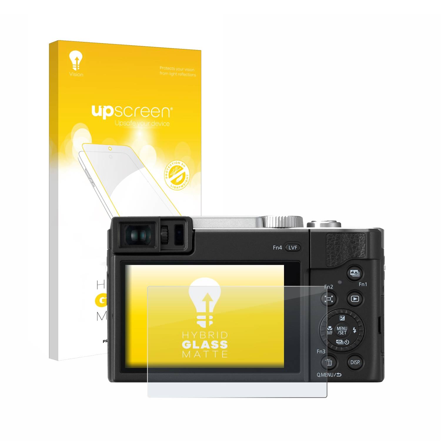 upscreen Flexible Schutz Glas Folie für Panasonic Lumix DC-TZ96 Schutzglas 9H Hybridglas Matt Entspiegelt