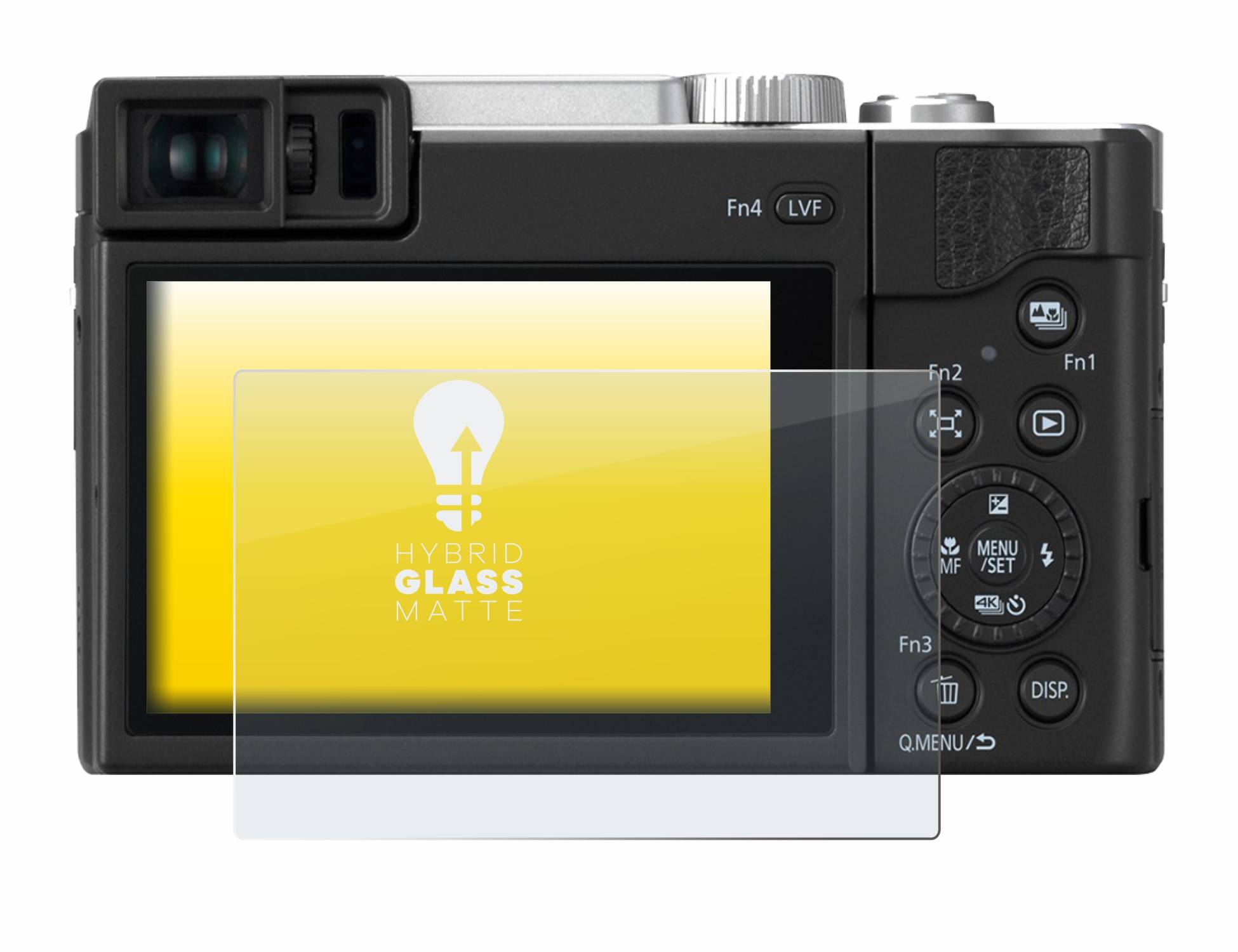 upscreen Flexible Schutz Glas Folie für Panasonic Lumix DC-TZ96 Schutzglas 9H Hybridglas Matt Entspiegelt