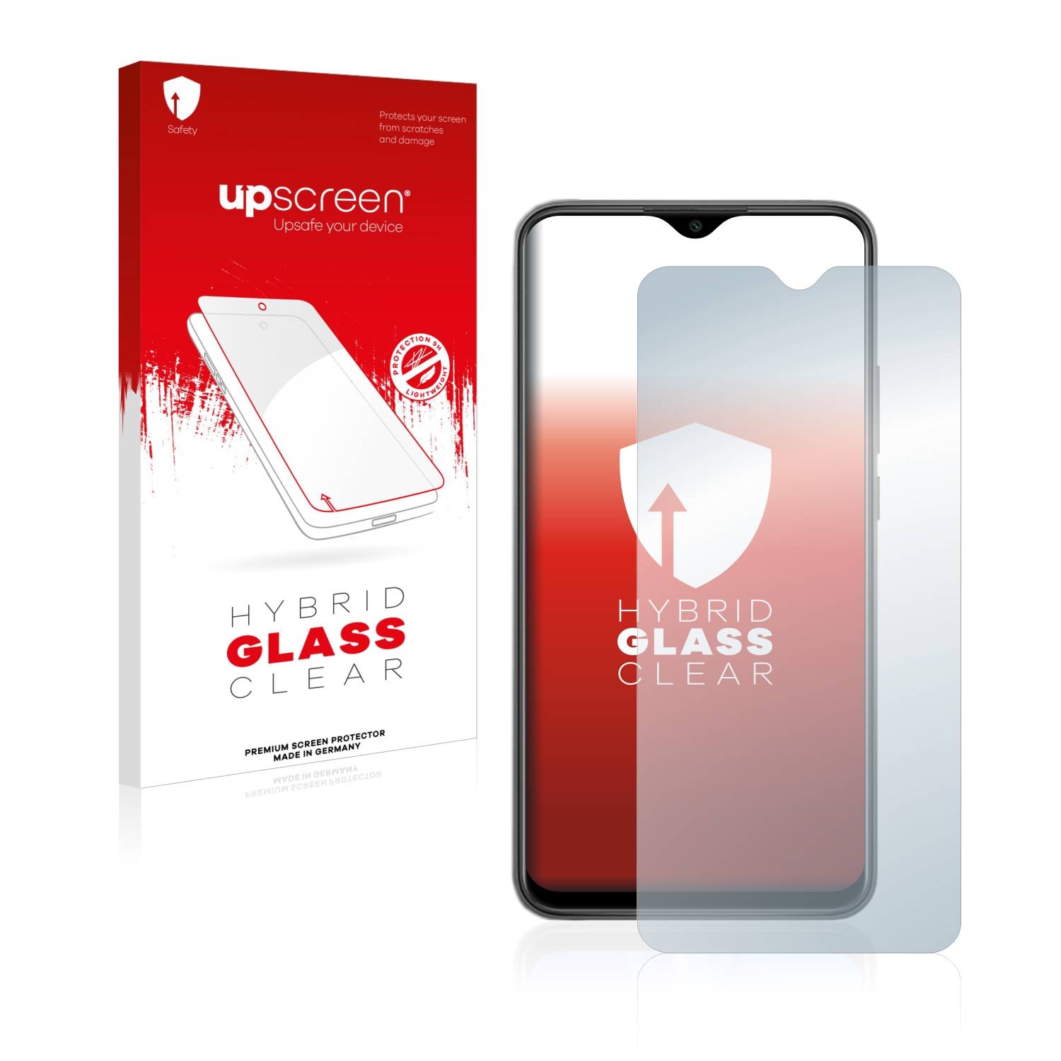 upscreen Hybrid Glas Panzer-Folie für Xiaomi Redmi 9