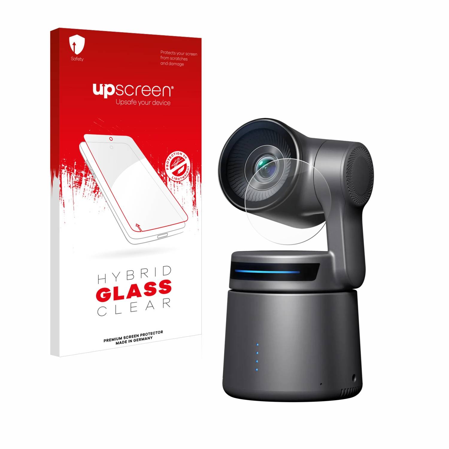 upscreen Flexible Schutz Glas Folie für OBSBOT Tail Air Schutzglas 9H Hybridglas Klar