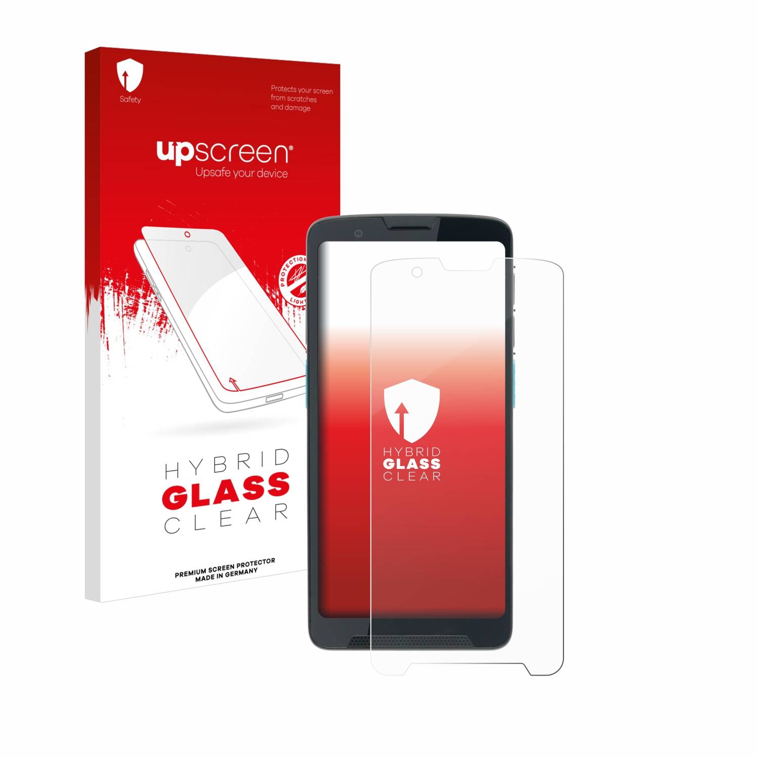 upscreen Hybrid Glas Schutz-Folie für Unitech EA660
