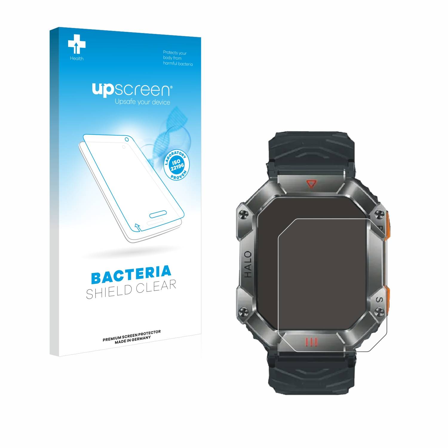 upscreen Bacteria Shield Schutzfolie für Ineyes Smartwatch 2 - Antibakteriell