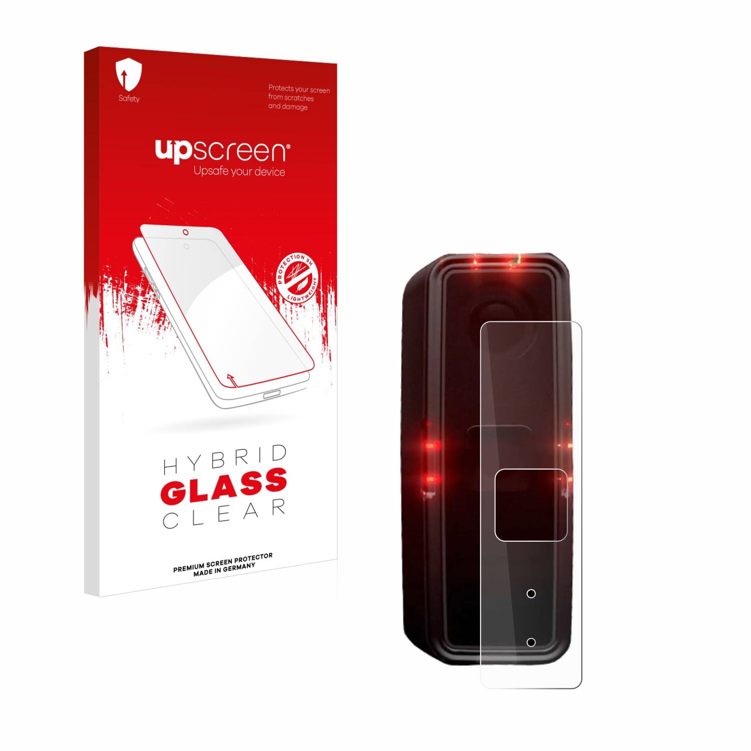 upscreen Hybrid Glas Schutz-Folie für Alps Alpine Ride Safety RS 1000