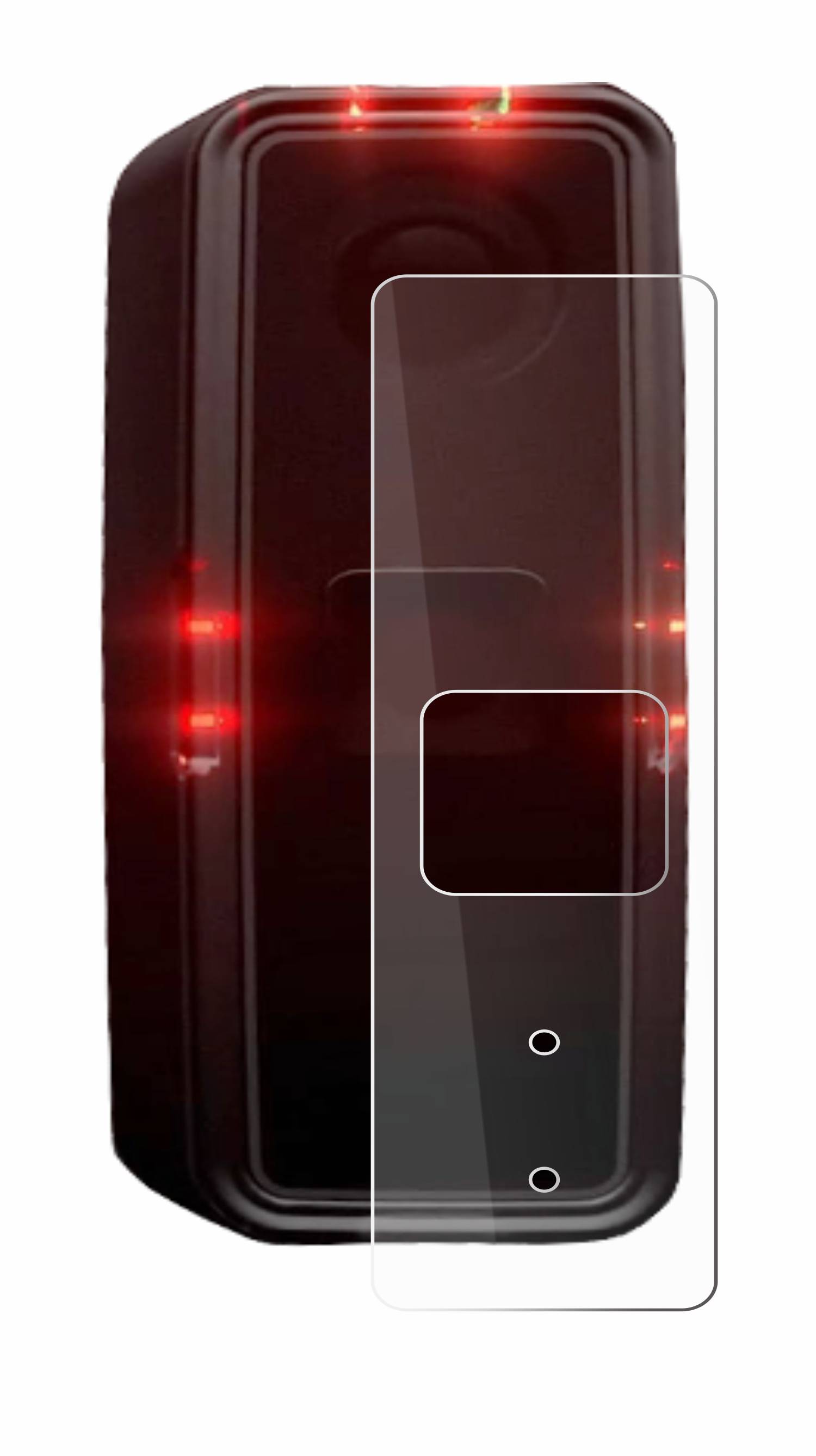 upscreen Hybrid Glas Schutz-Folie für Alps Alpine Ride Safety RS 1000