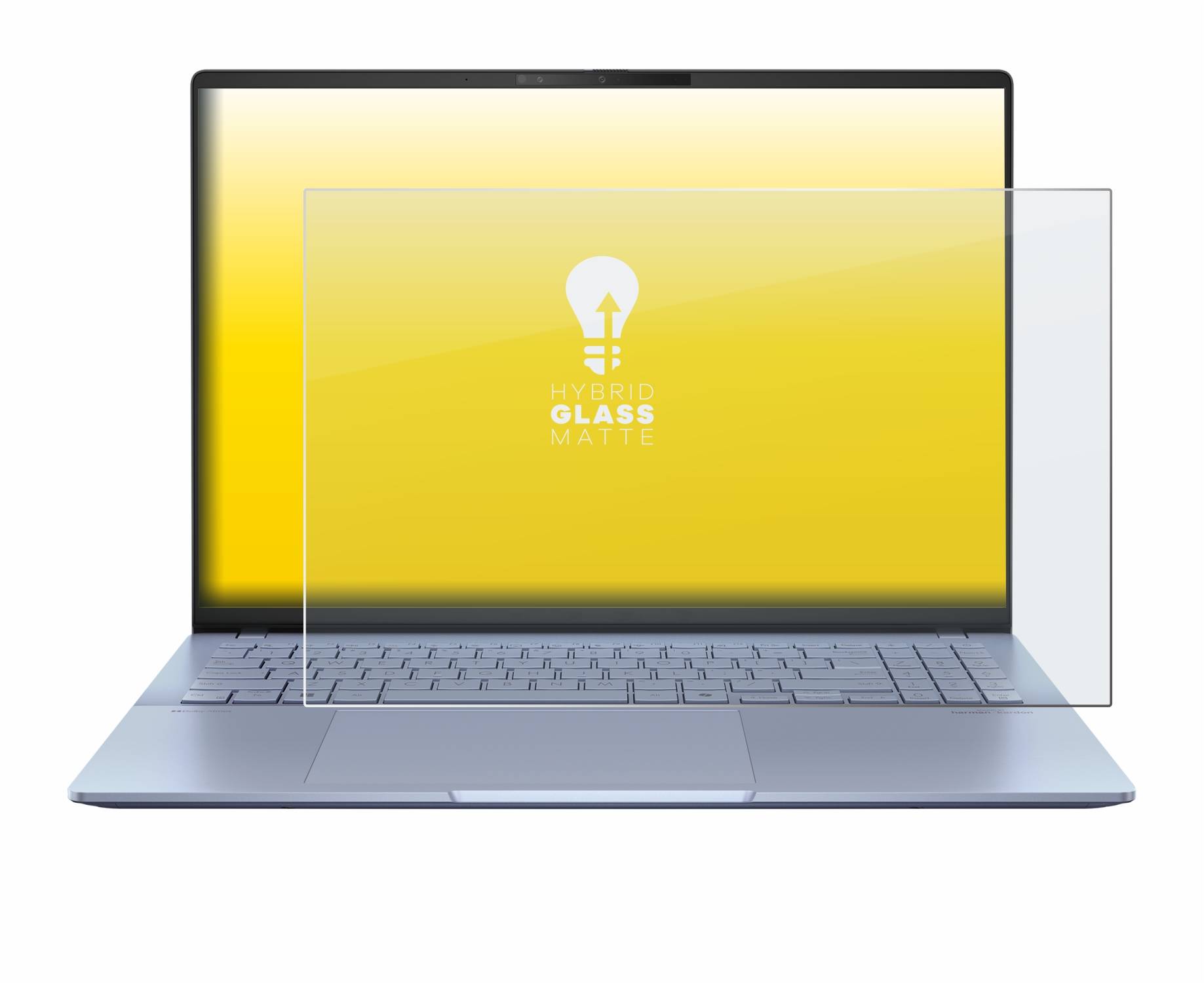 upscreen Hybrid Glas Matt Schutz-Folie für ASUS Vivobook S 16 OLED S5606