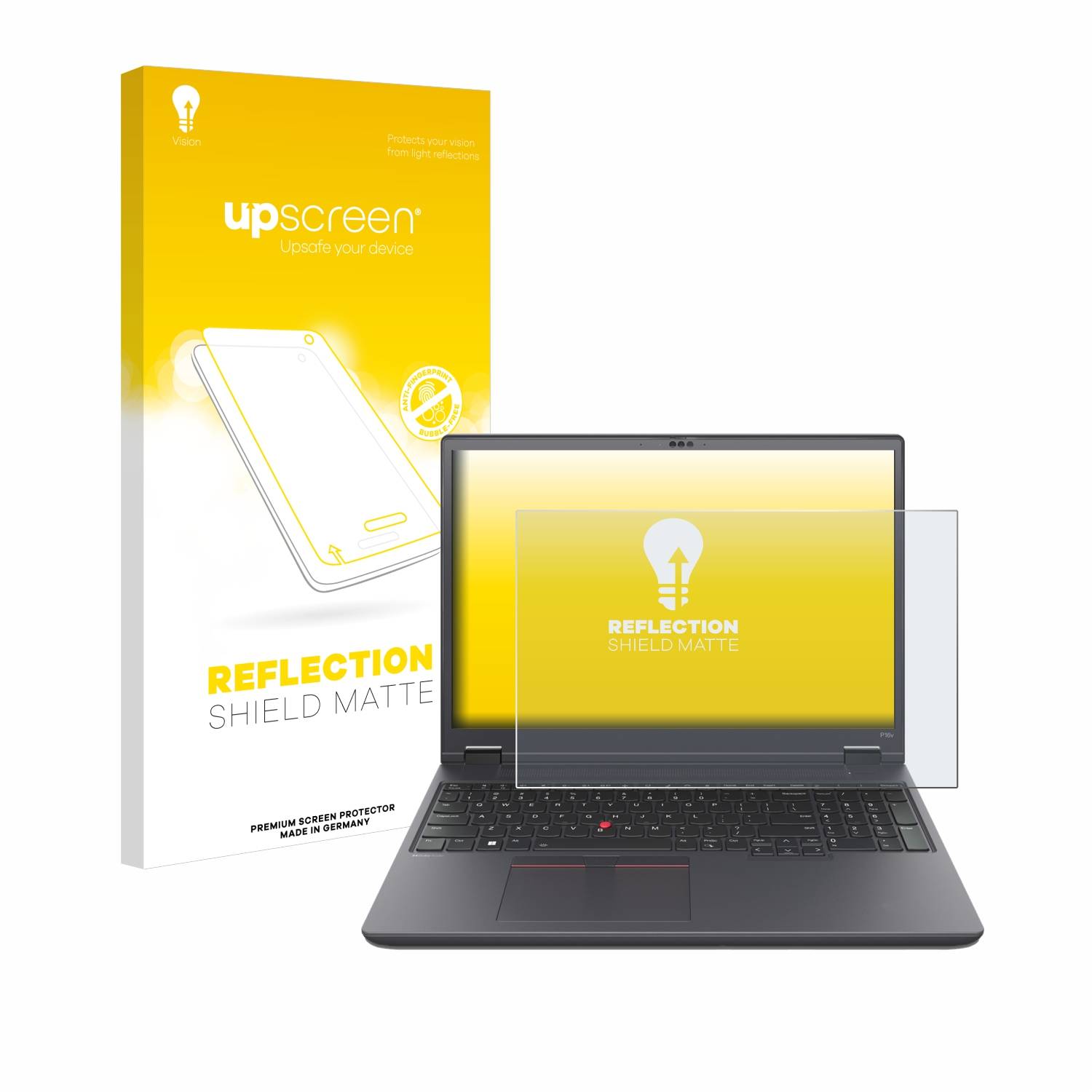 upscreen Reflection Shield Matt Schutzfolie für Lenovo ThinkPad P16v Gen 1