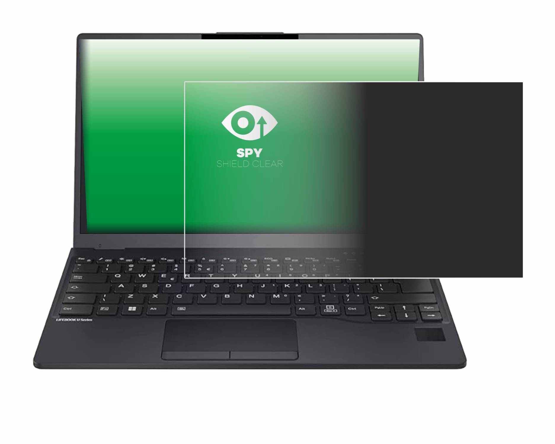 upscreen Blickschutzfolie für Fujitsu Lifebook U9312 Anti-Spy Privacy Blaulichtschutz Sichtschutzfolie
