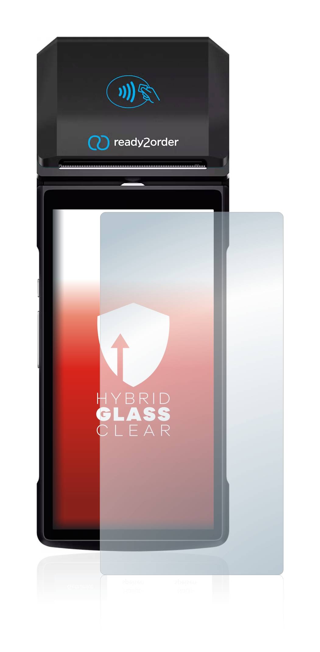 upscreen Hybrid Glas Schutz-Folie für Ready2order ReadyGo