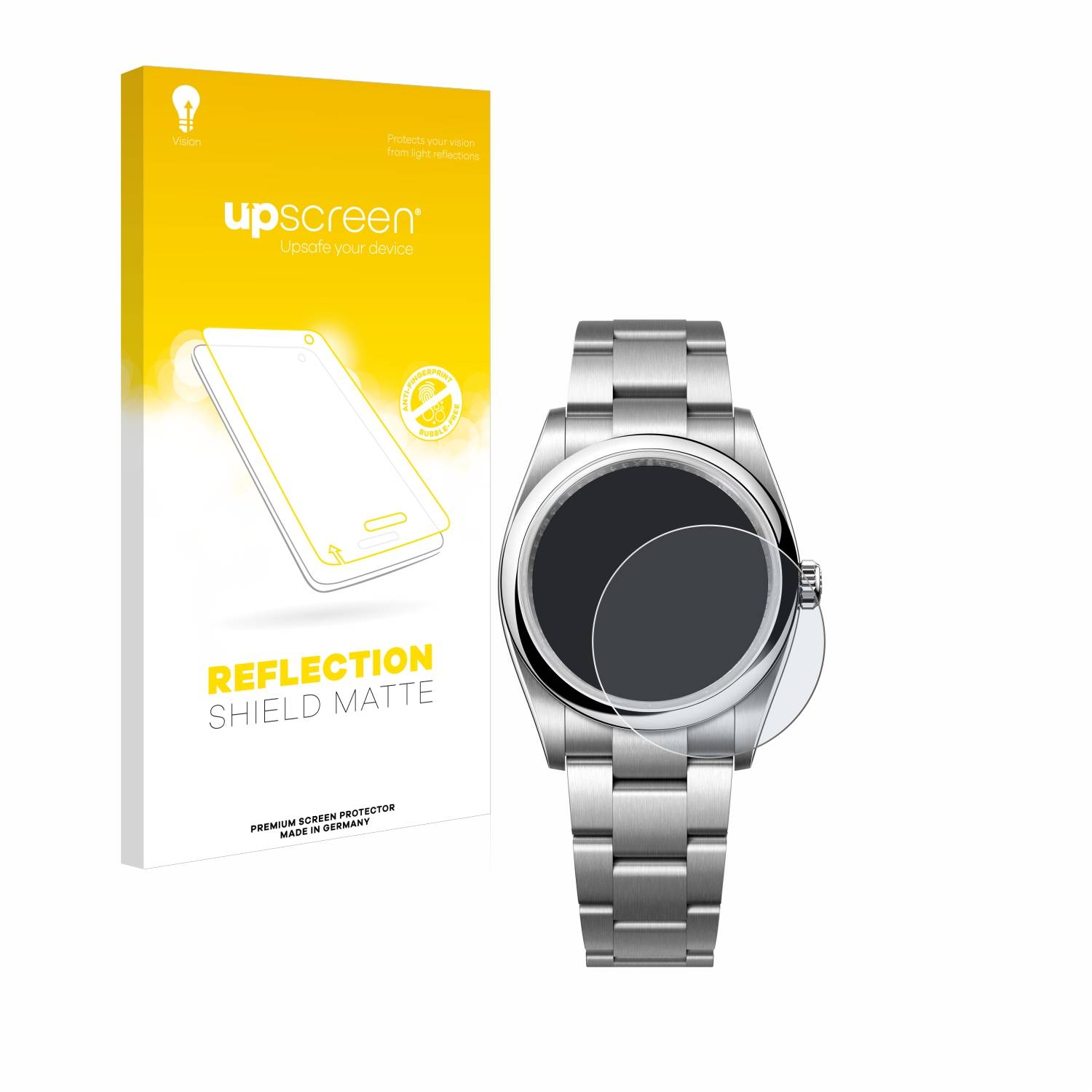 upscreen Reflection Shield Matt Schutzfolie für Rolex Oyster Perpetual 36