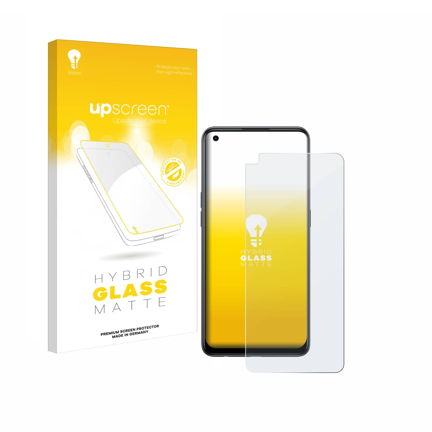 upscreen Hybrid Glas Matt Schutz-Folie für Oppo Reno 8T
