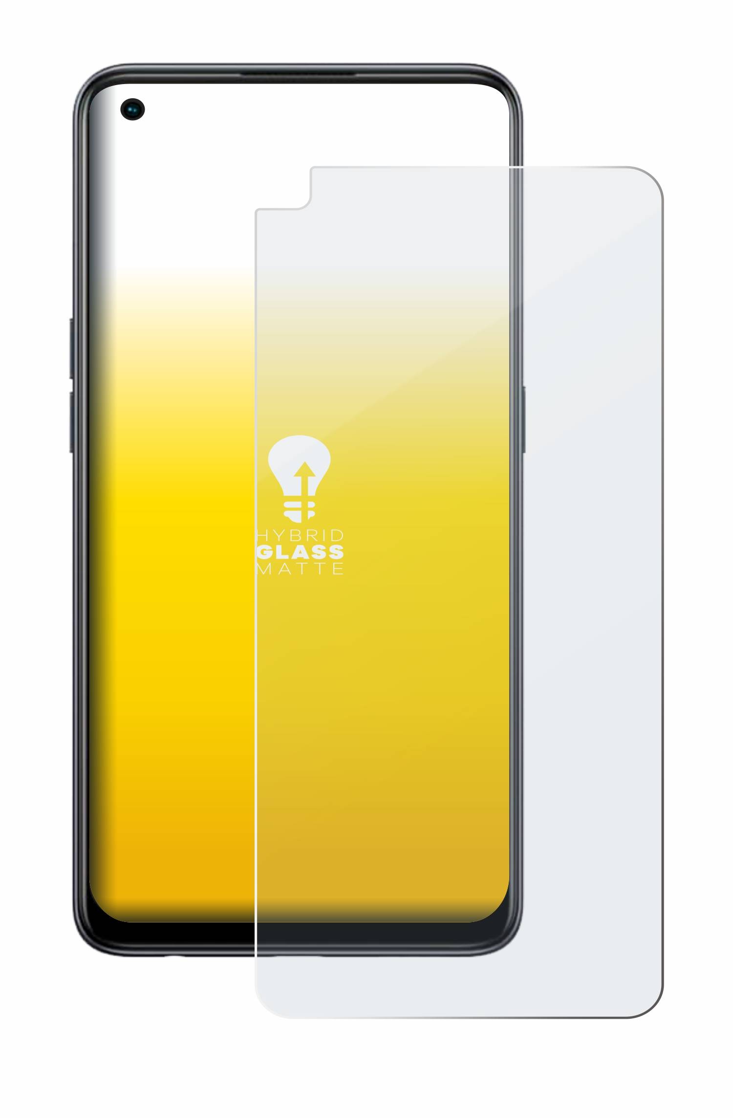 upscreen Hybrid Glas Matt Schutz-Folie für Oppo Reno 8T