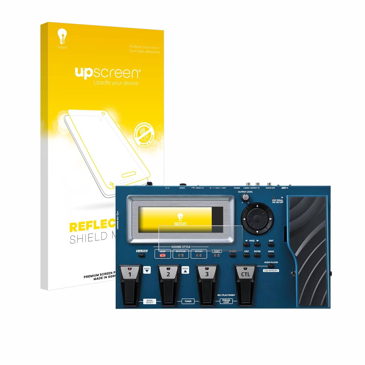 upscreen Schutzfolie für Roland GR-55 Folie Matt Entspiegelt Anti-Reflex