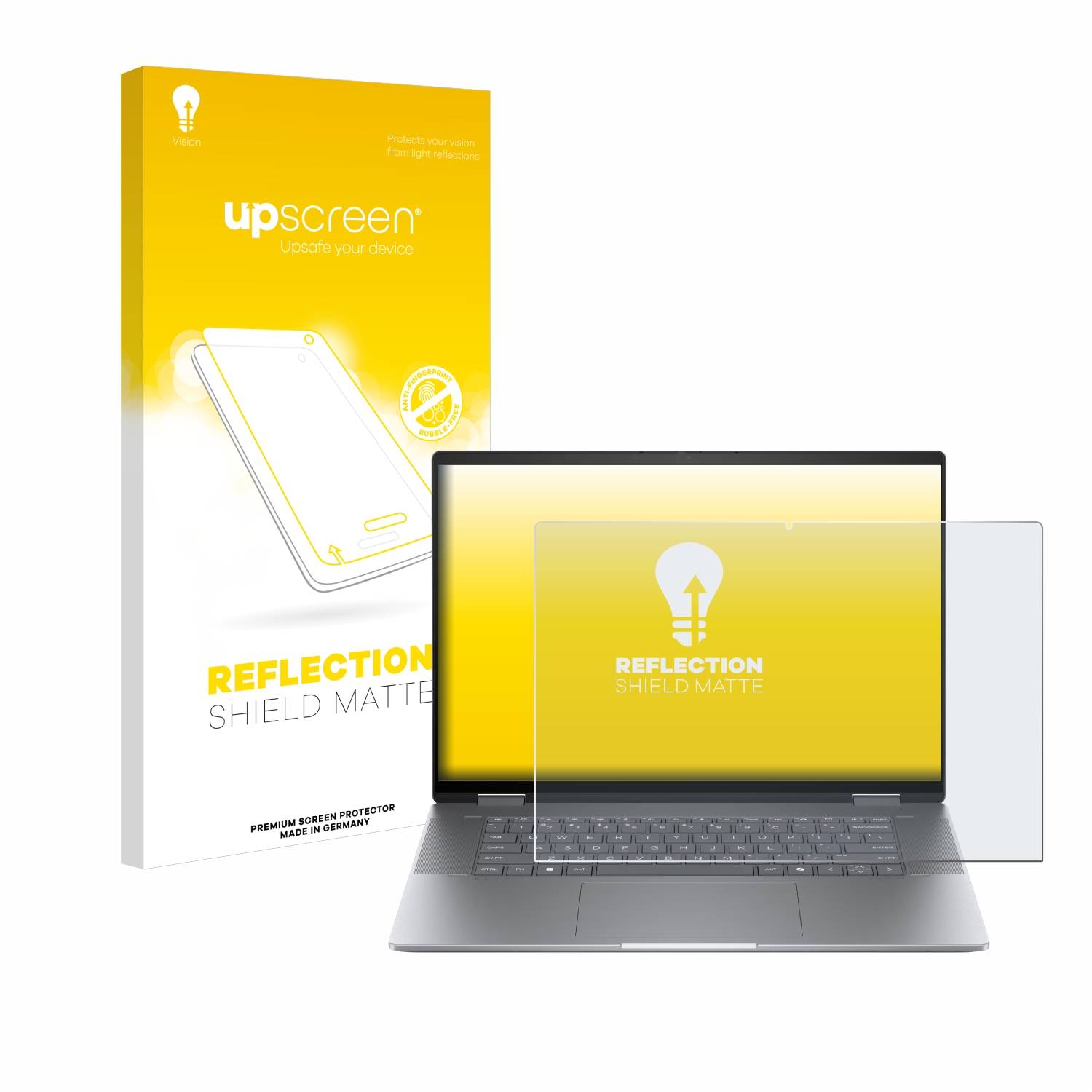 upscreen Schutzfolie für HP Envy x360 2-in-1 16 Folie Matt Entspiegelt Anti-Reflex