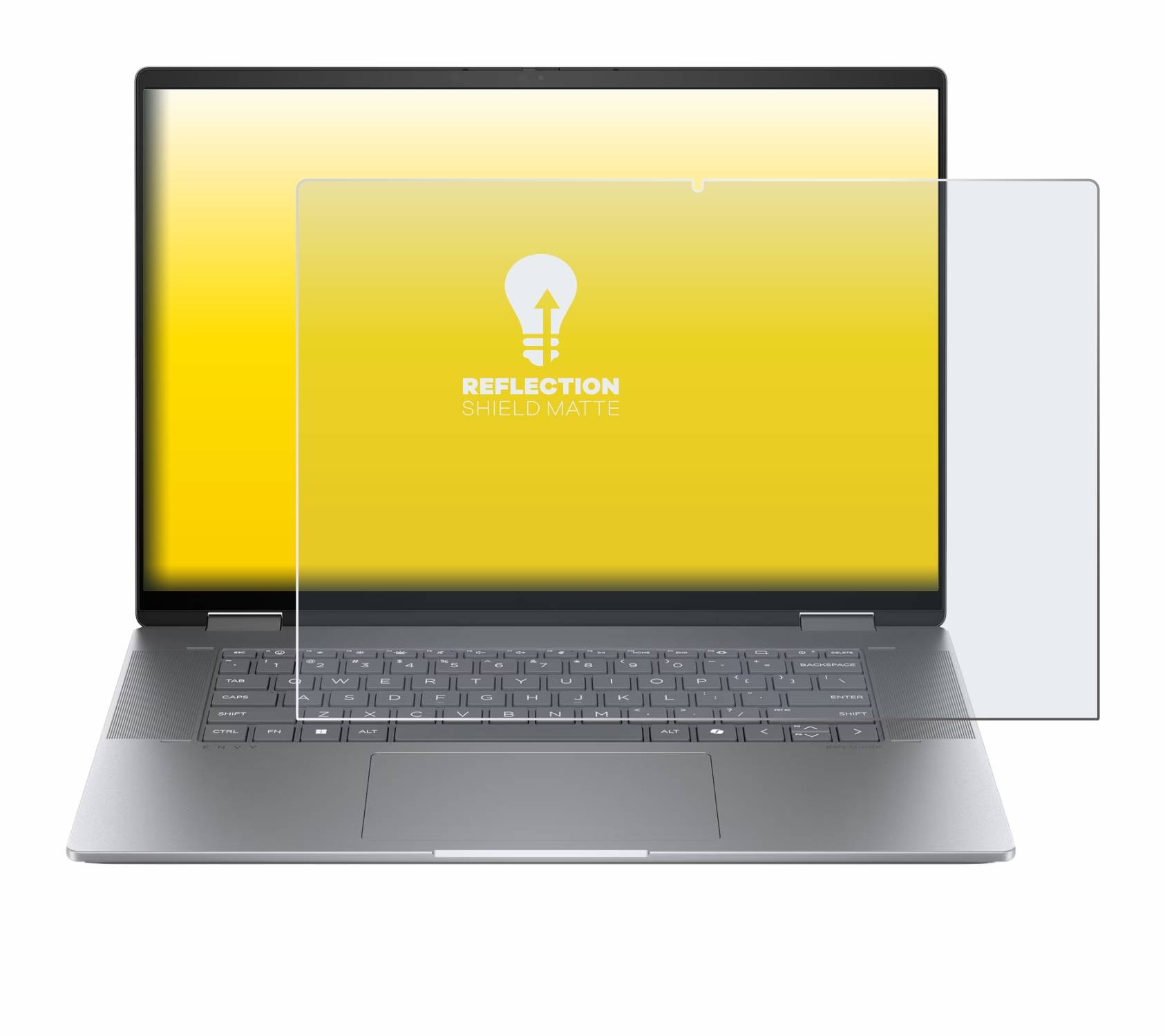upscreen Schutzfolie für HP Envy x360 2-in-1 16 Folie Matt Entspiegelt Anti-Reflex
