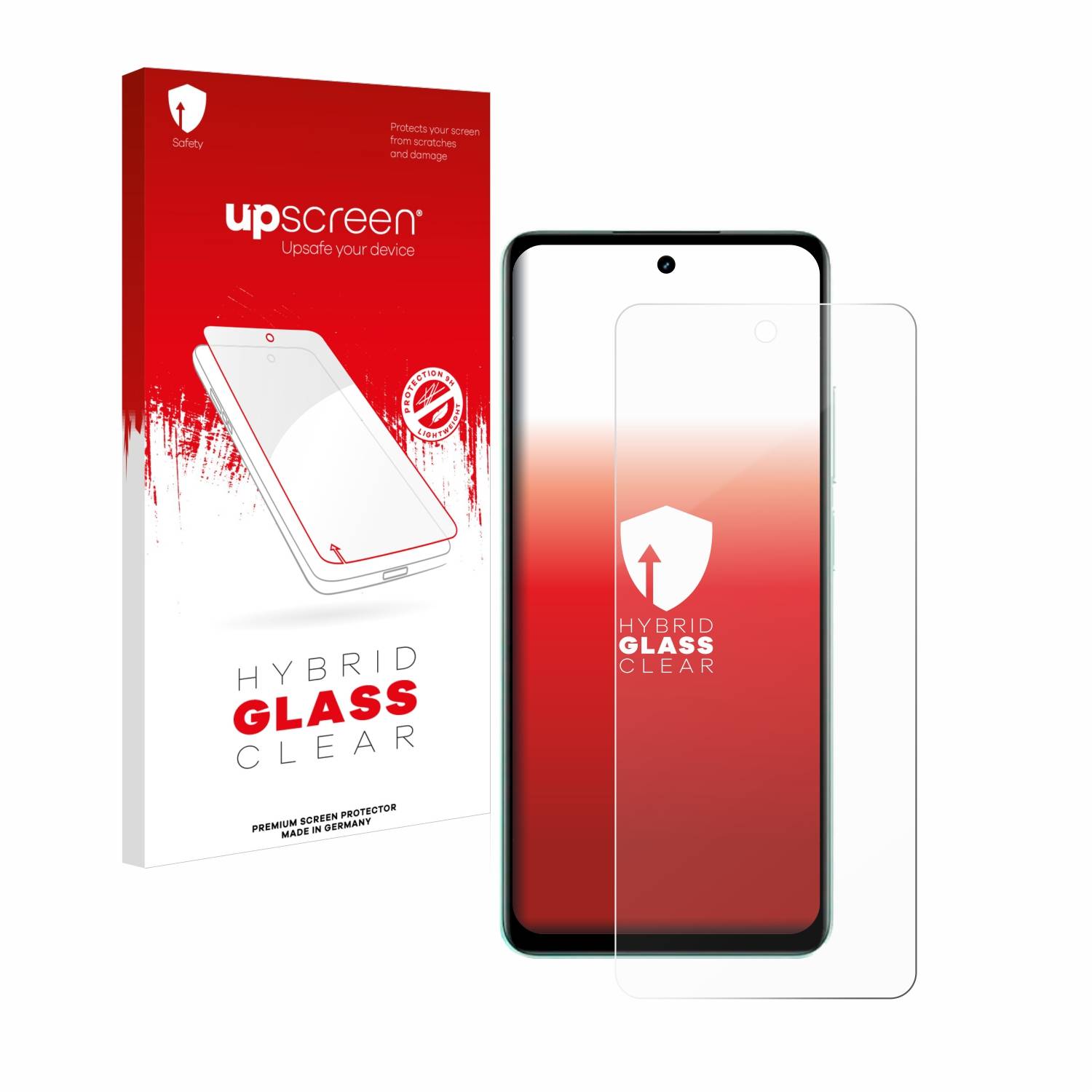 upscreen Hybrid Glas Panzer-Folie für realme C67 4G