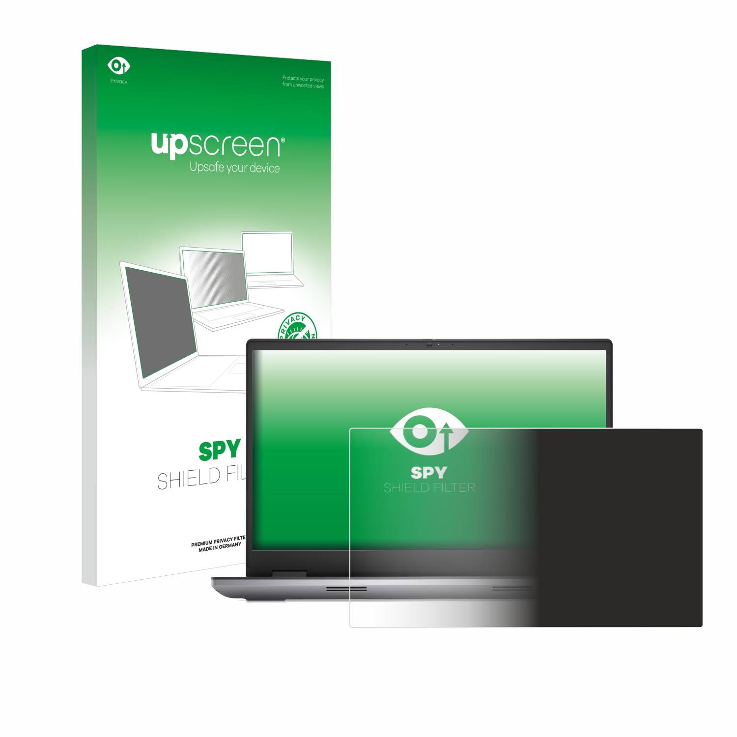 upscreen Blickschutzfilter für Dell Precision 7780 Blaulichtfilter Sichtschutz Privacy Anti Spy abnehmbar