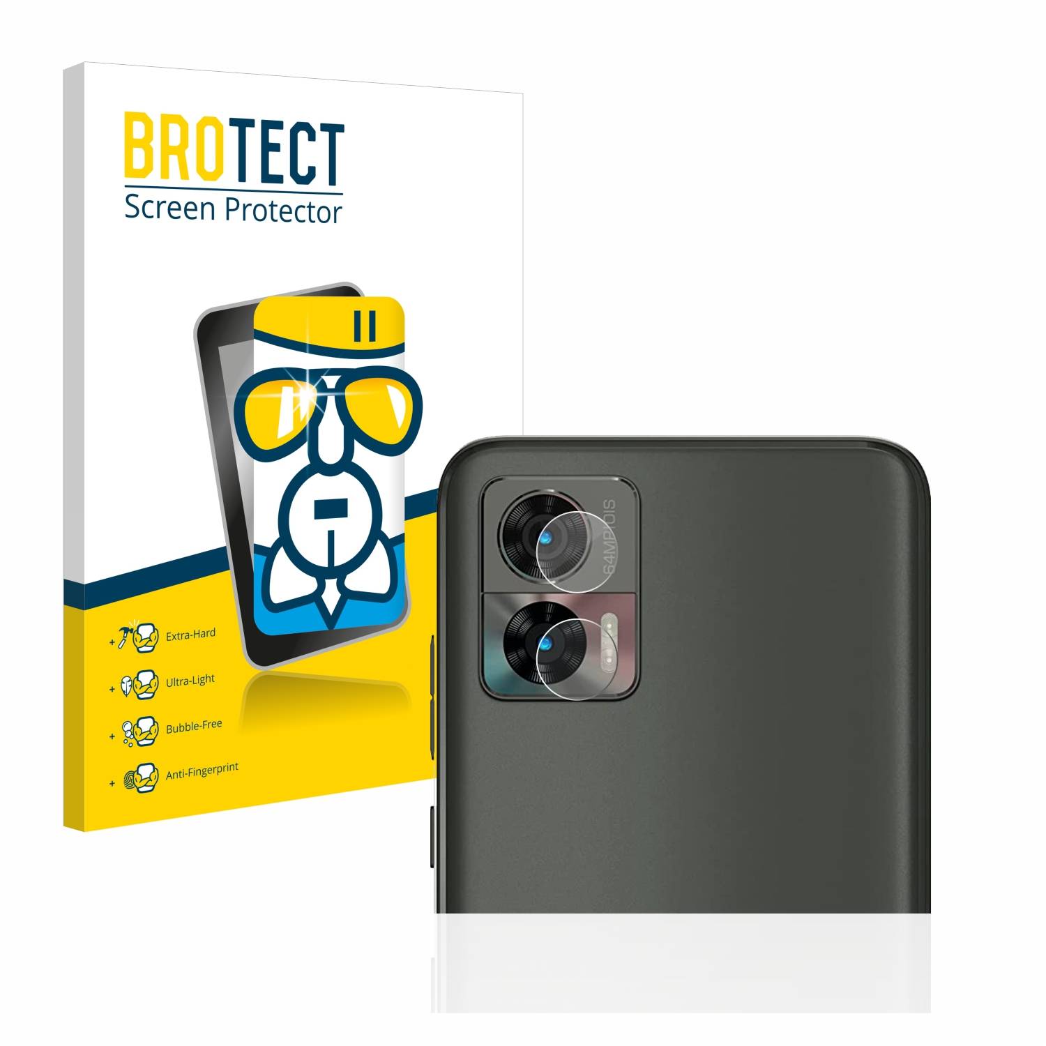 BROTECT AirGlass Glas Schutz-Folie für Motorola Edge 30 Neo (NUR Kameraschutz) - Schutzglas