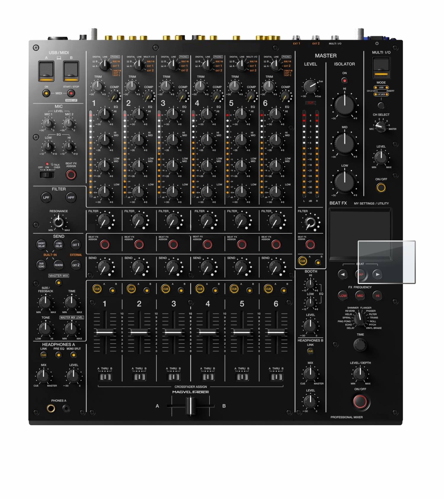 upscreen Hybrid Glas Matt Schutz-Folie für Pioneer DJM-V10