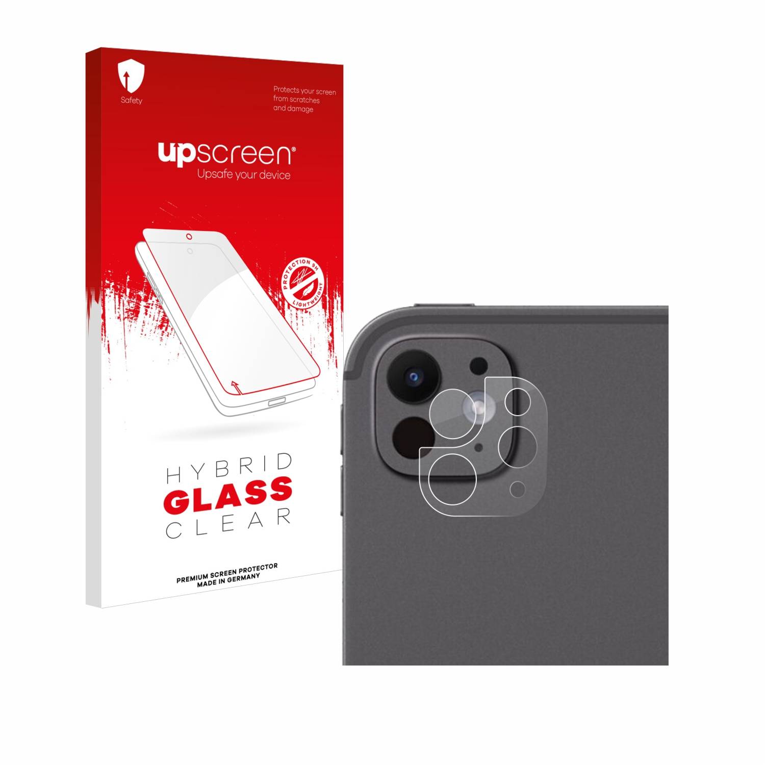 upscreen Hybrid Glas Schutz-Folie für Apple iPad Pro 13 WiFi 2024 (NUR Kameraschutz)