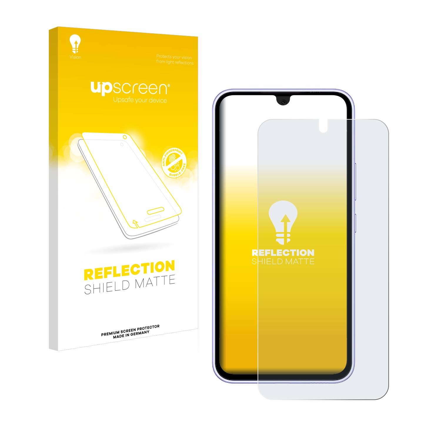 upscreen Reflection Shield Matt Schutzfolie für Samsung Galaxy A54 5G (case-friendly)