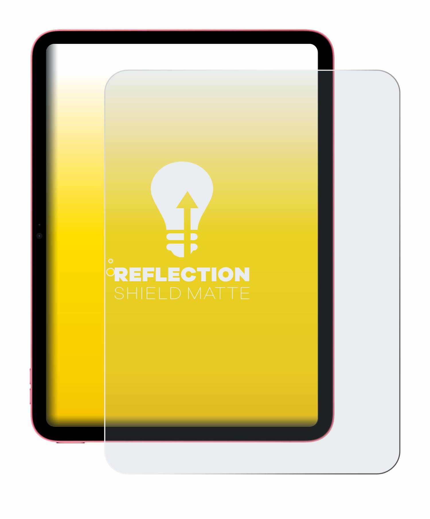 upscreen Reflection Shield Matt Schutzfolie für Apple iPad 10.9 2022 WiFi (Hochformat, 10. Gen.)