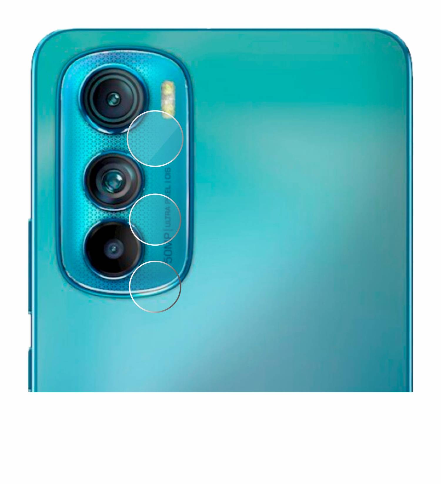 BROTECT AirGlass Glas Schutz-Folie für Motorola Edge 30 (NUR Kameraschutz) - Schutzglas
