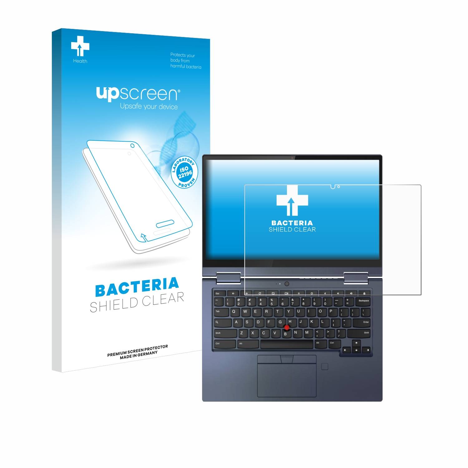 upscreen Bacteria Shield Schutzfolie für Lenovo ThinkPad C13 Yoga Gen 1 - Antibakteriell