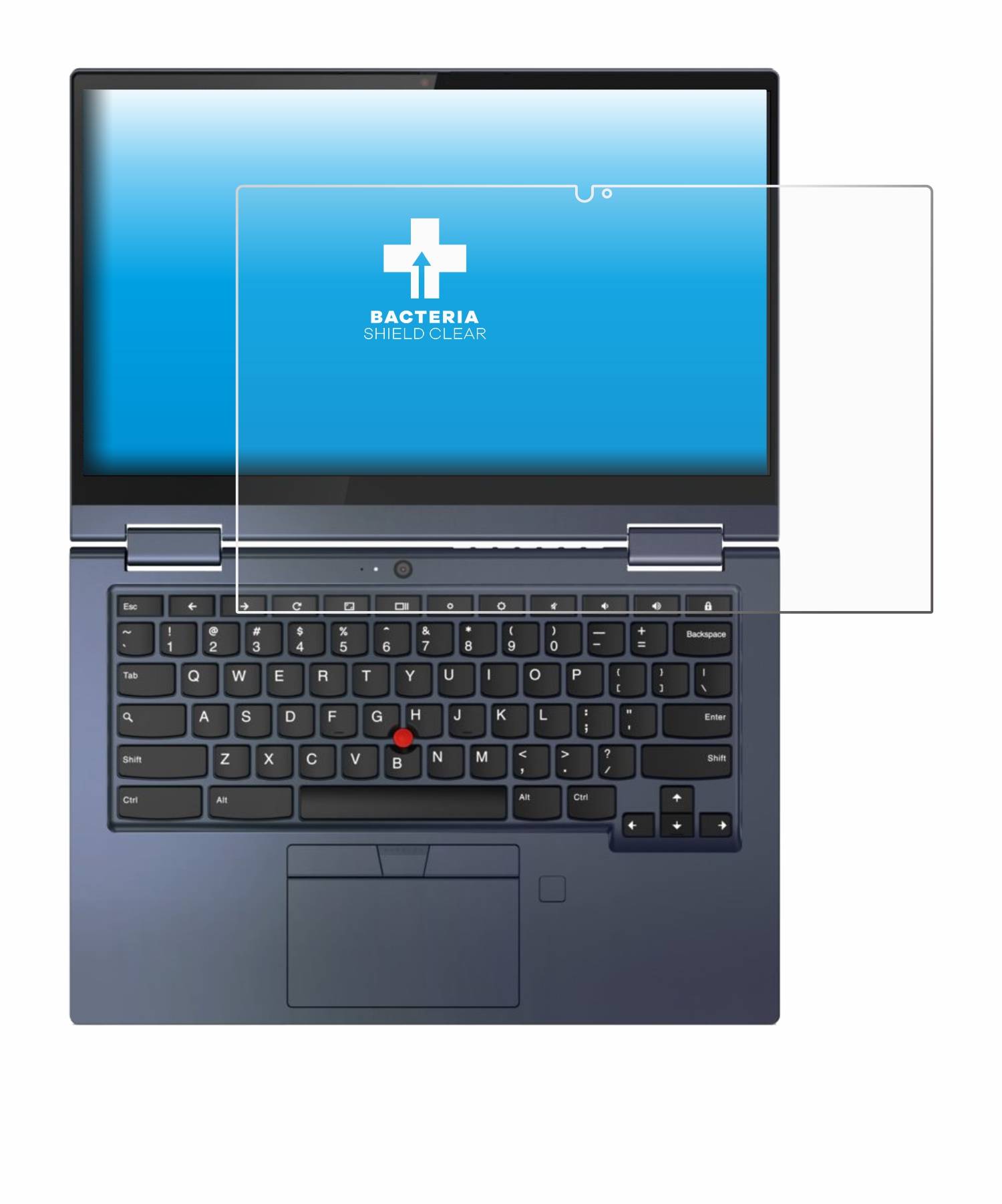 upscreen Bacteria Shield Schutzfolie für Lenovo ThinkPad C13 Yoga Gen 1 - Antibakteriell