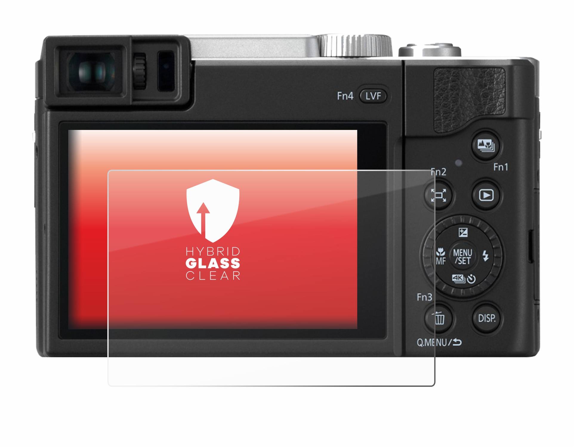 upscreen Flexible Schutz Glas Folie für Panasonic Lumix DC-TZ96 Schutzglas 9H Hybridglas Klar