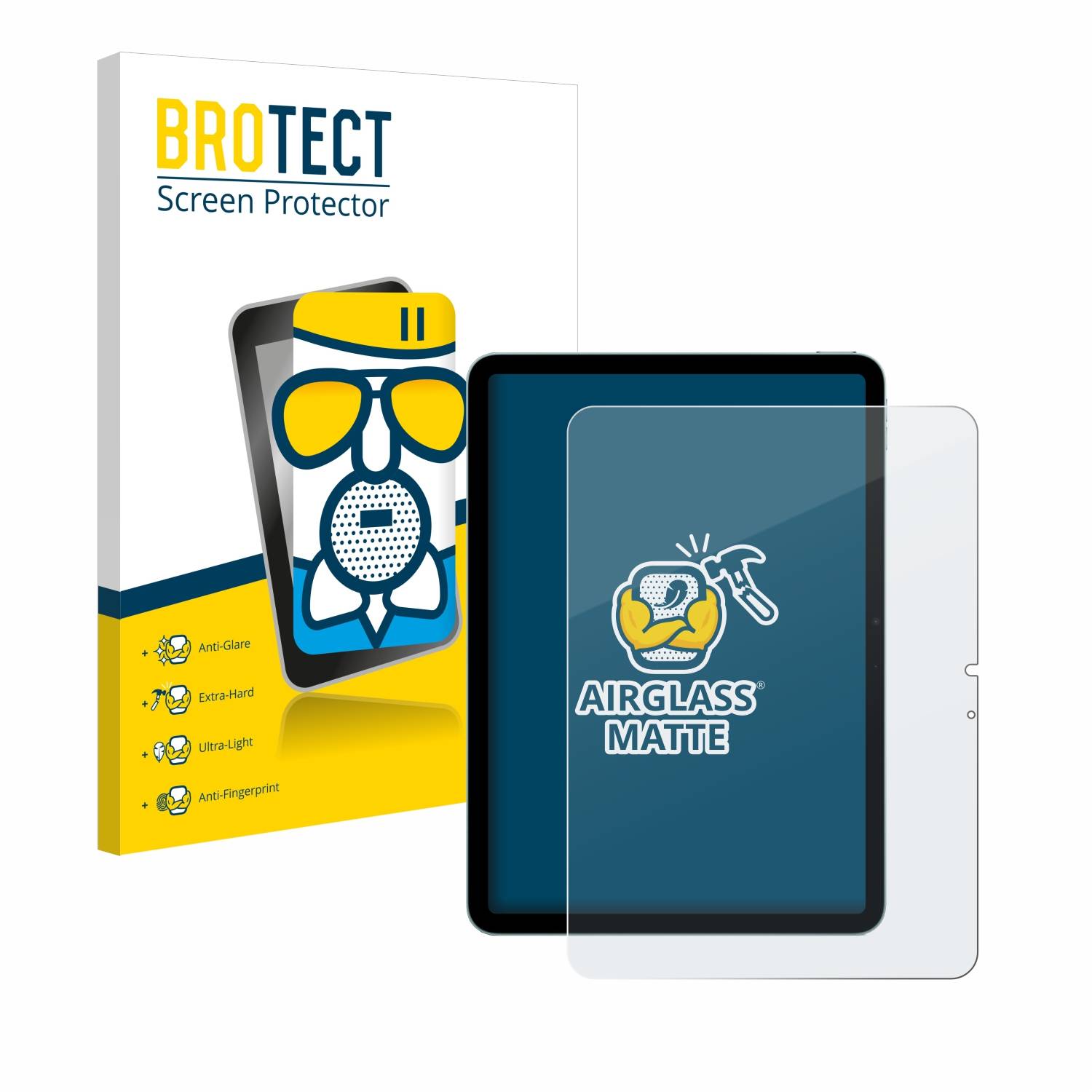 BROTECT AirGlass Matt Glas Panzer Folie für Apple iPad Air 11 WiFi Cellular 2024