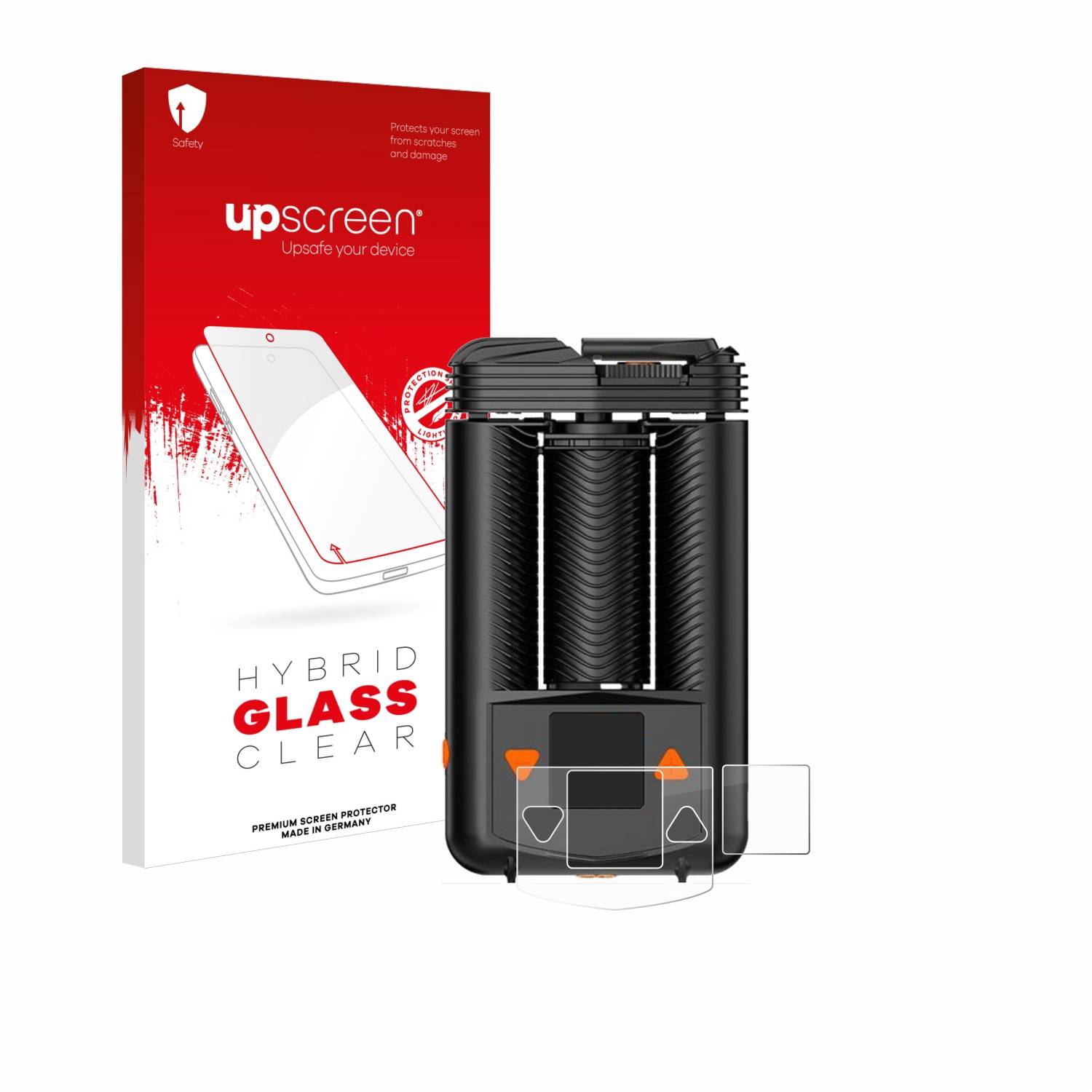 upscreen Flexible Schutz Glas Folie für Storz & Bickel Mighty + Schutzglas 9H Hybridglas Klar