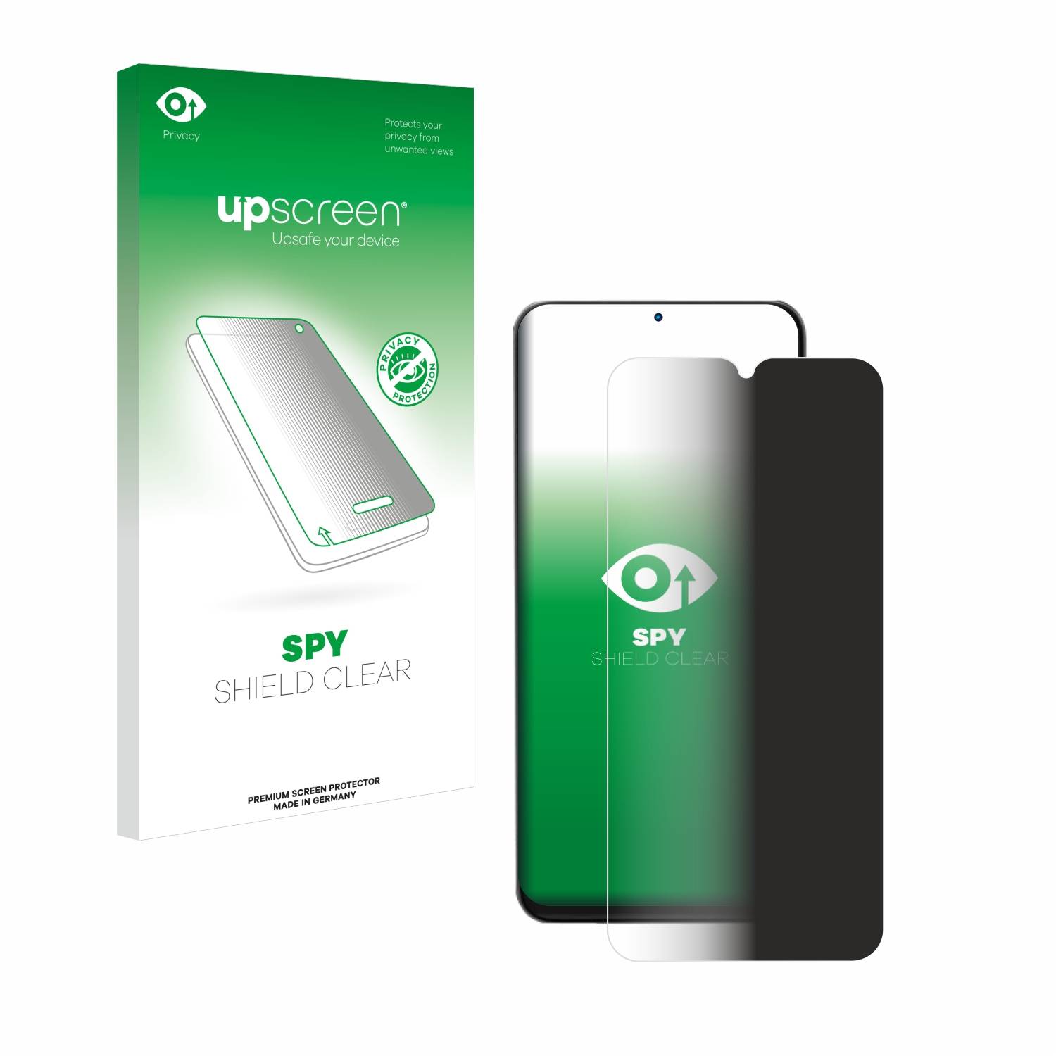 upscreen Blickschutzfolie für Doogee N55 Pro Anti-Spy Privacy Blaulichtschutz Sichtschutzfolie