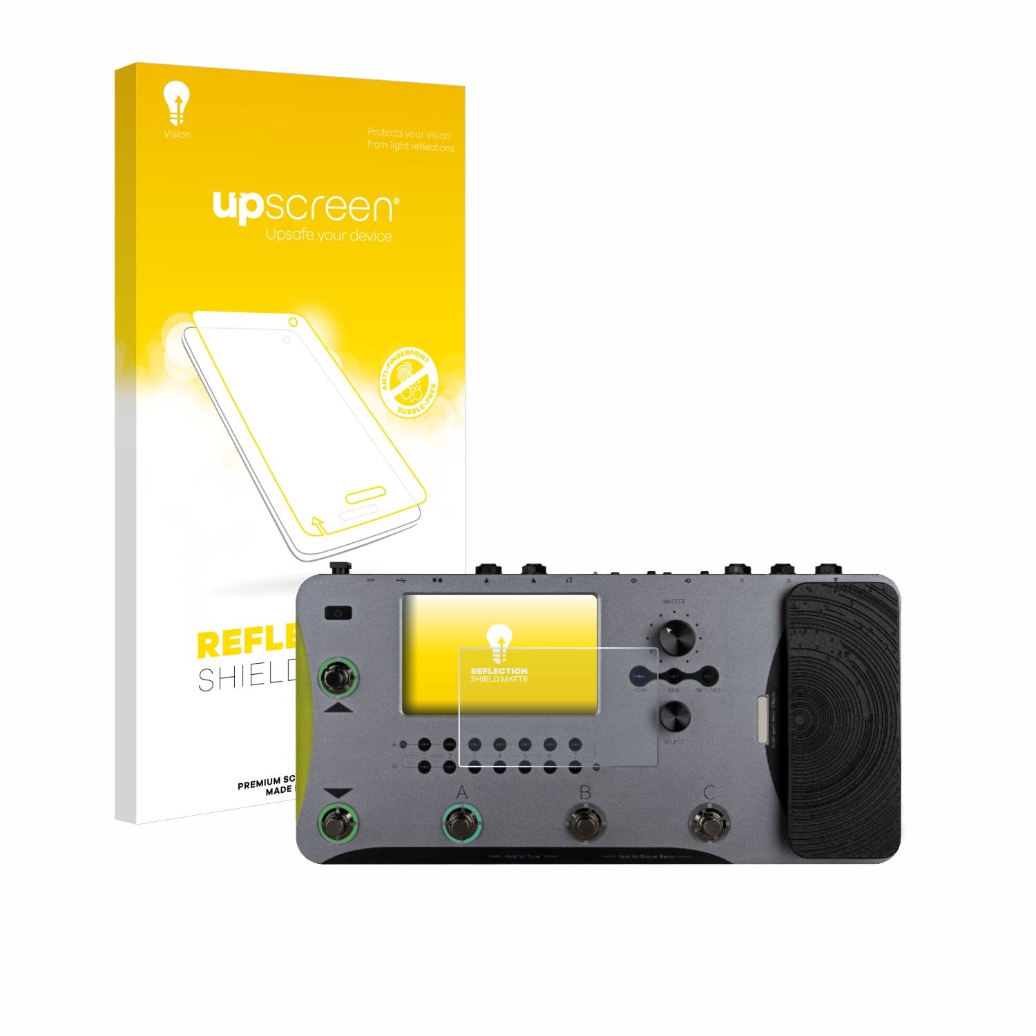 upscreen Schutzfolie für Mooer GE1000 Folie Matt Entspiegelt Anti-Reflex