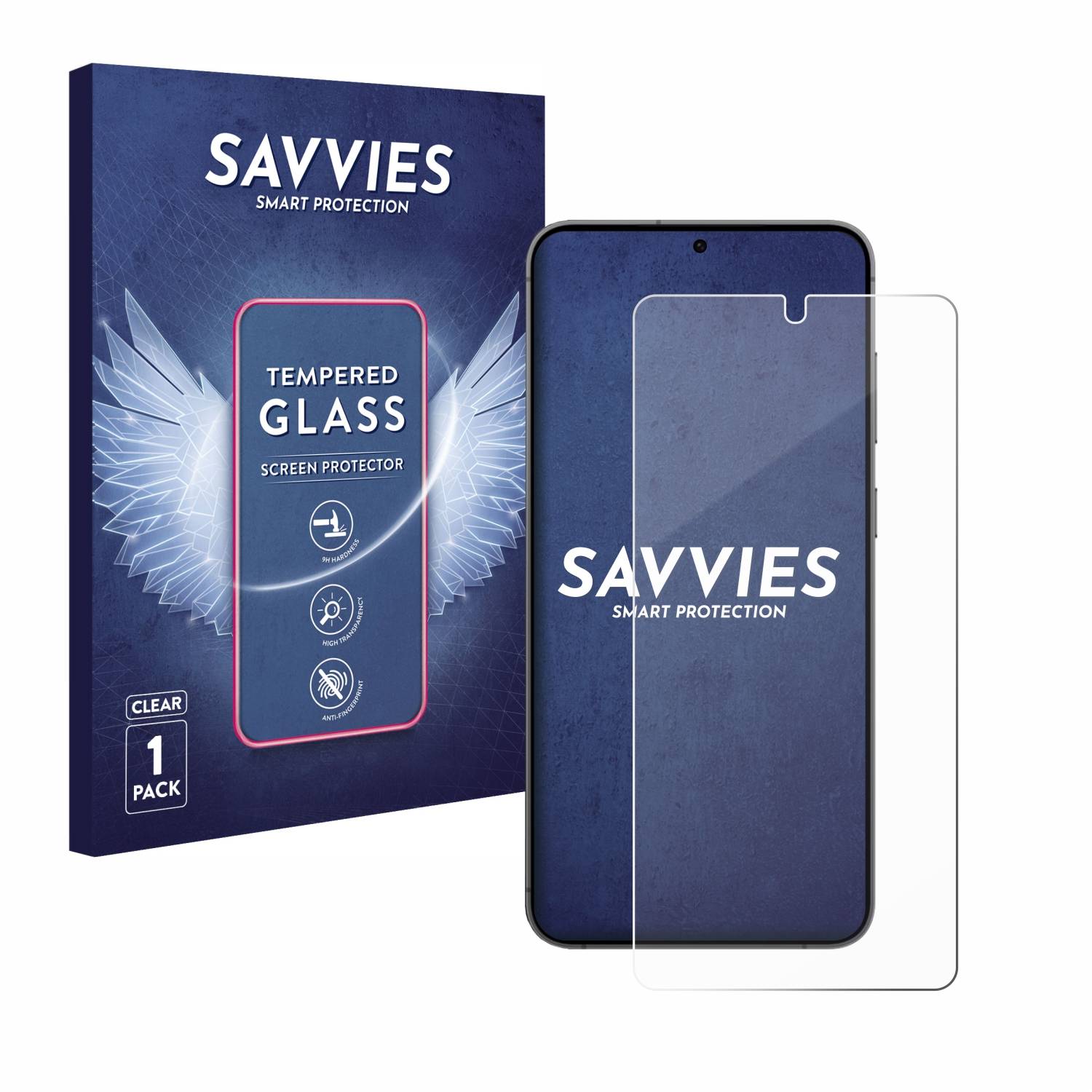 Savvies Clear Schutzglas für Samsung Galaxy S24 Plus