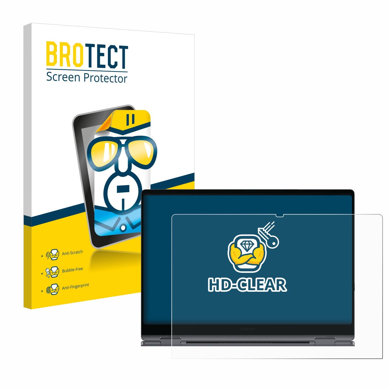 BROTECT Displayschutz-Folie für Samsung Galaxy Book4 Pro 360 16