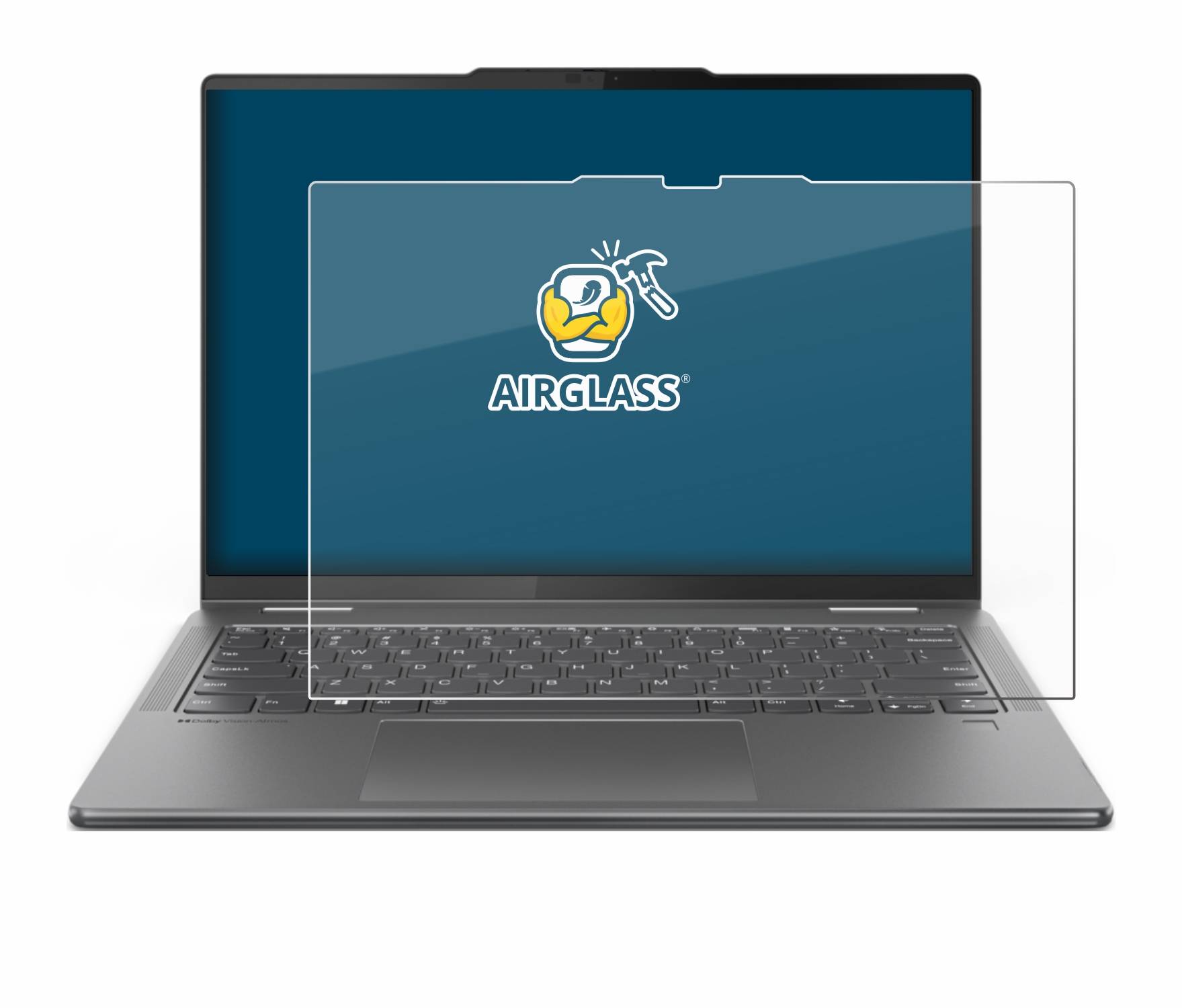 BROTECT AirGlass Glas Schutz-Folie für Lenovo Yoga 7 2-in-1 Gen 9 14 - Schutzglas