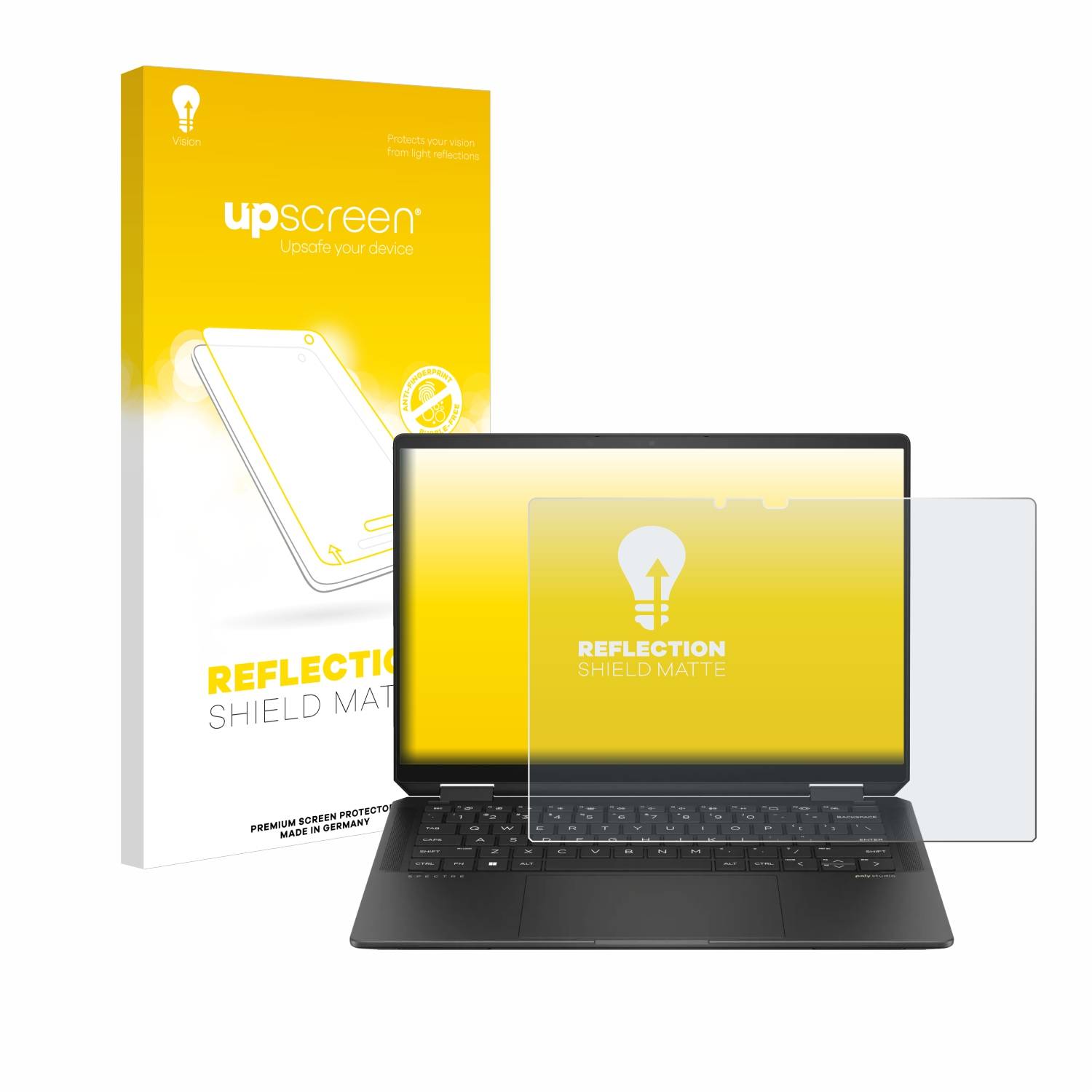 upscreen Schutzfolie für HP Spectre x360 (14-e) 2024 Folie Matt Entspiegelt Anti-Reflex