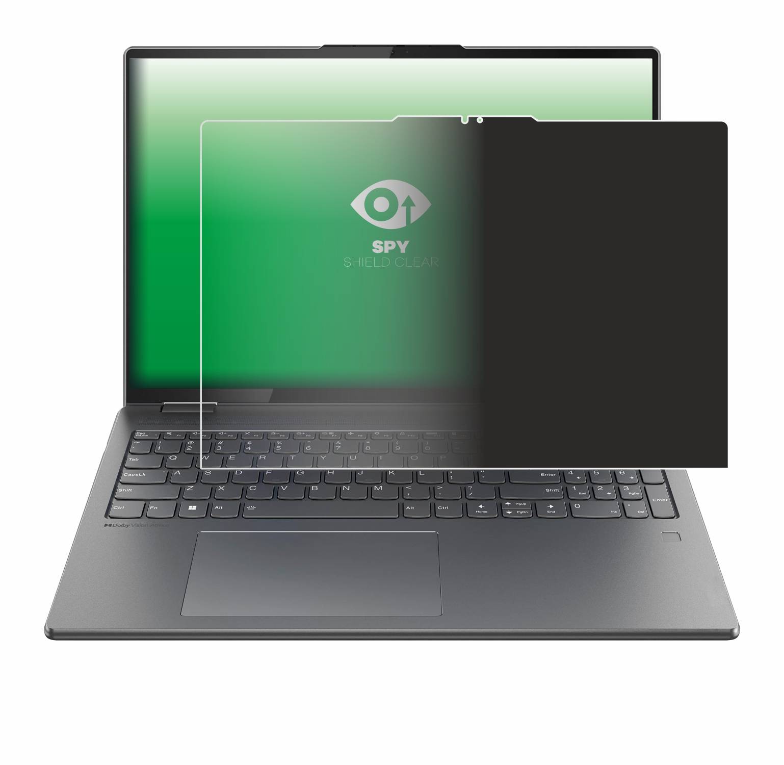 upscreen Spy Shield Sichtschutz-Folie für Lenovo Yoga 7i 2-in-1 Gen 9 16