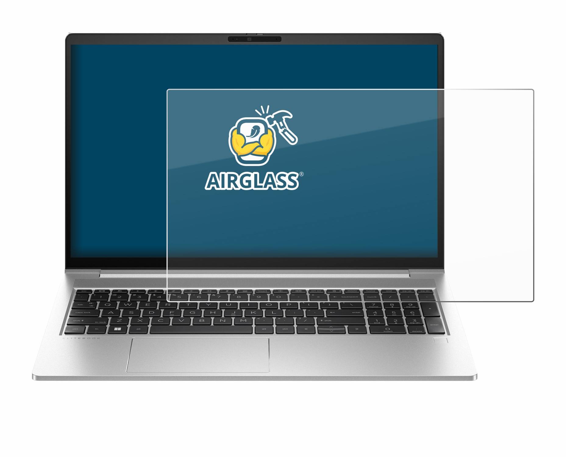 BROTECT AirGlass Flexible Schutz Glas Folie für HP EliteBook 640 G10 Klar Transparent