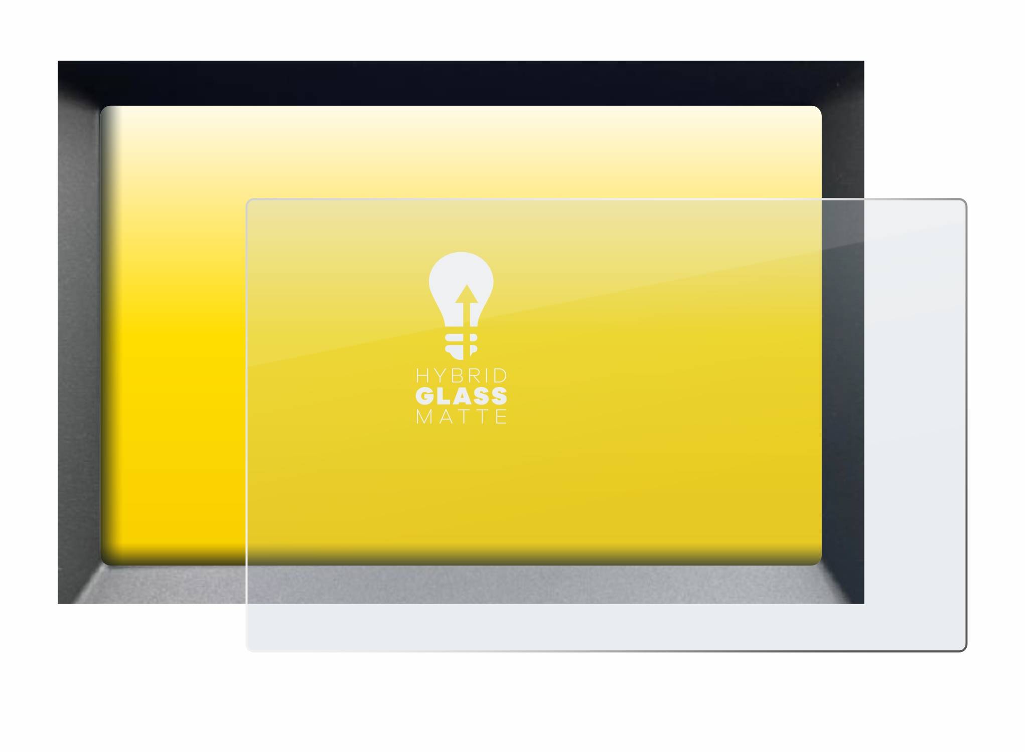 upscreen Flexible Schutz Glas Folie für Ford Galaxy Hybrid 8" 2022 Schutzglas 9H Hybridglas Matt Entspiegelt