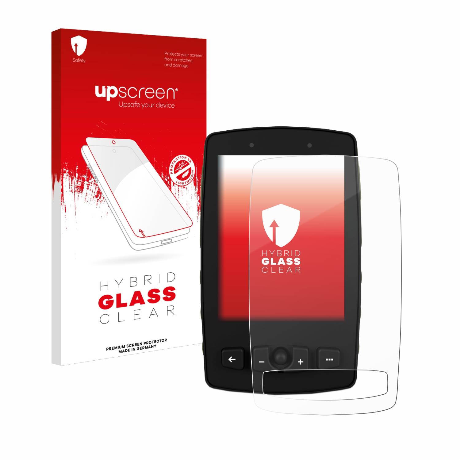 upscreen Flexible Schutz Glas Folie für TwoNav Aventura 2 Plus Schutzglas 9H Hybridglas Klar