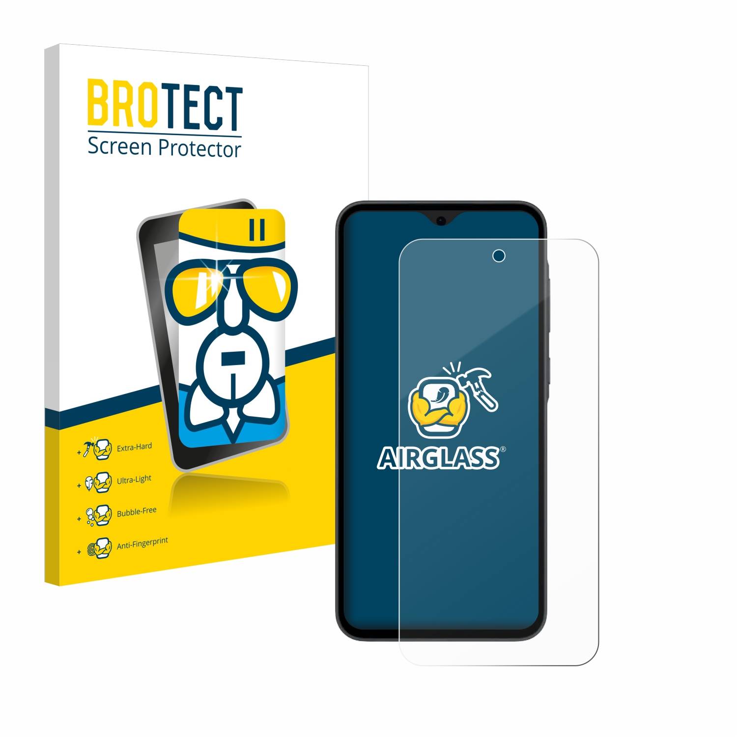 BROTECT AirGlass Glas Panzer-Folie für Samsung Galaxy A35 5G - Schutzglas
