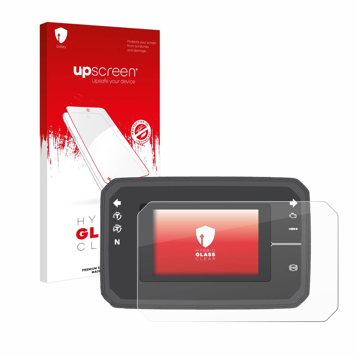 upscreen Flexible Schutz Glas Folie für Honda CB650R TFT Display Schutzglas 9H Hybridglas Klar