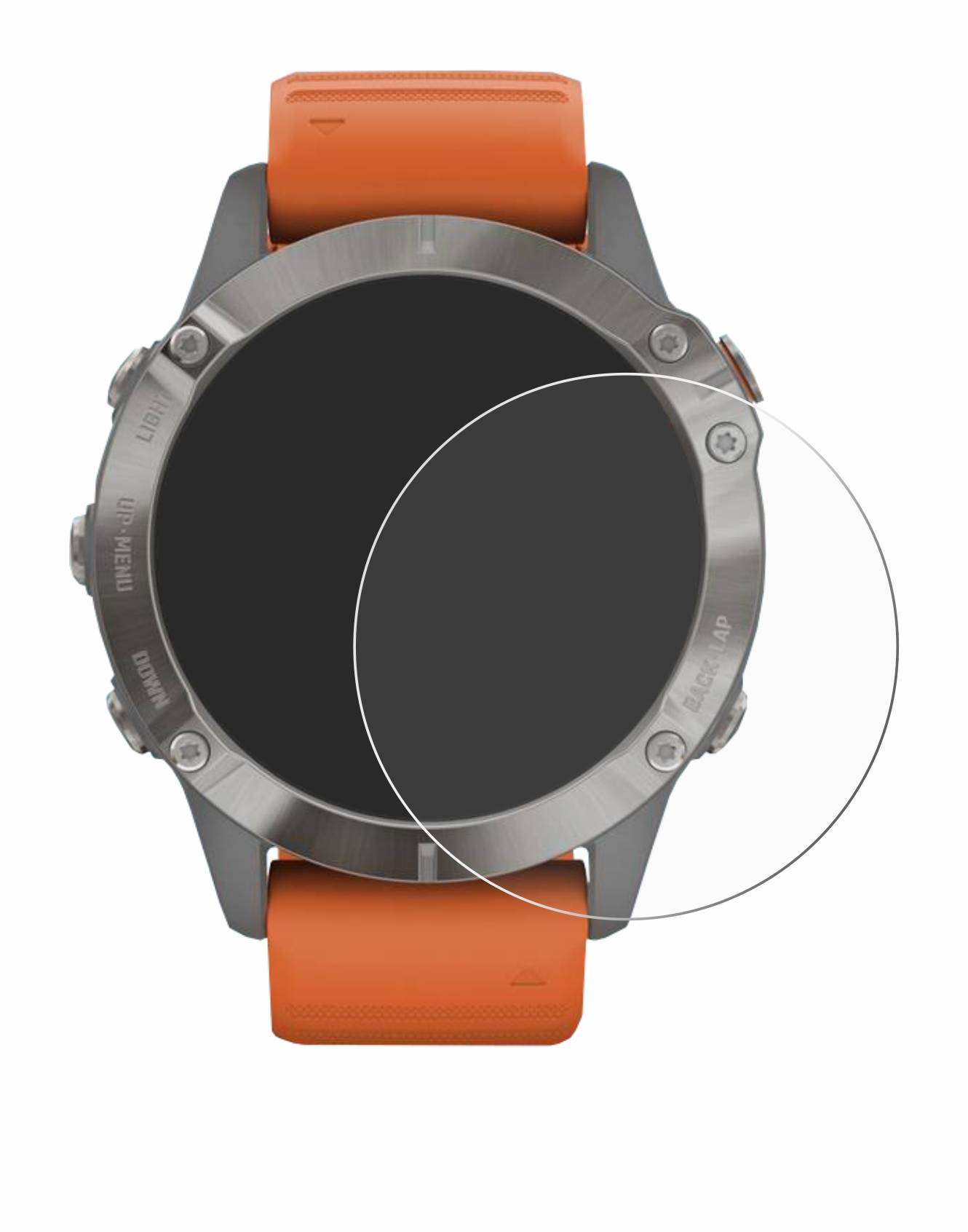 upscreen Scratch Shield Schutzfolie für Garmin Fenix 6 Pro Solar
