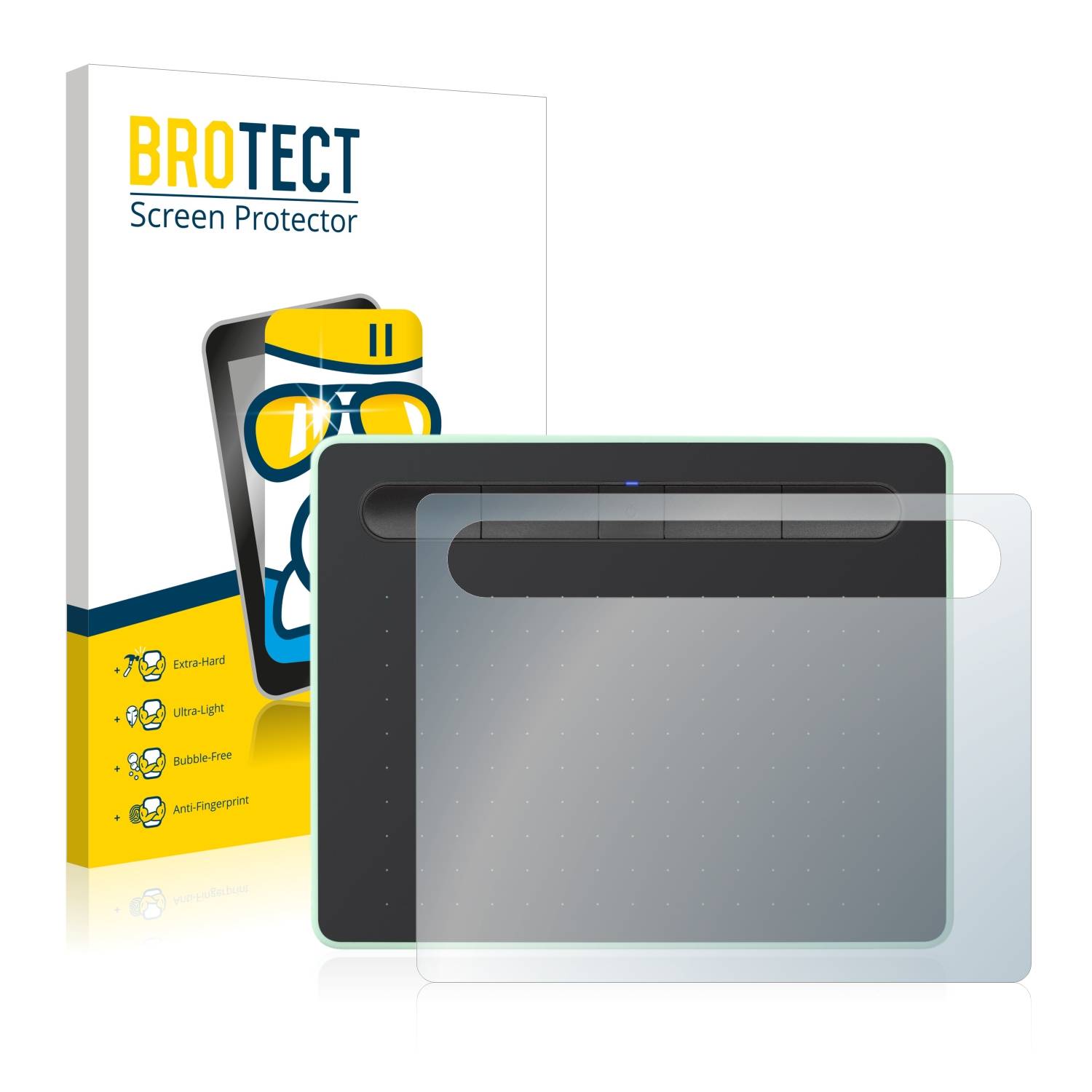 BROTECT AirGlass Flexible Schutz Glas Folie für Wacom Intuos S Bluetooth Klar Transparent