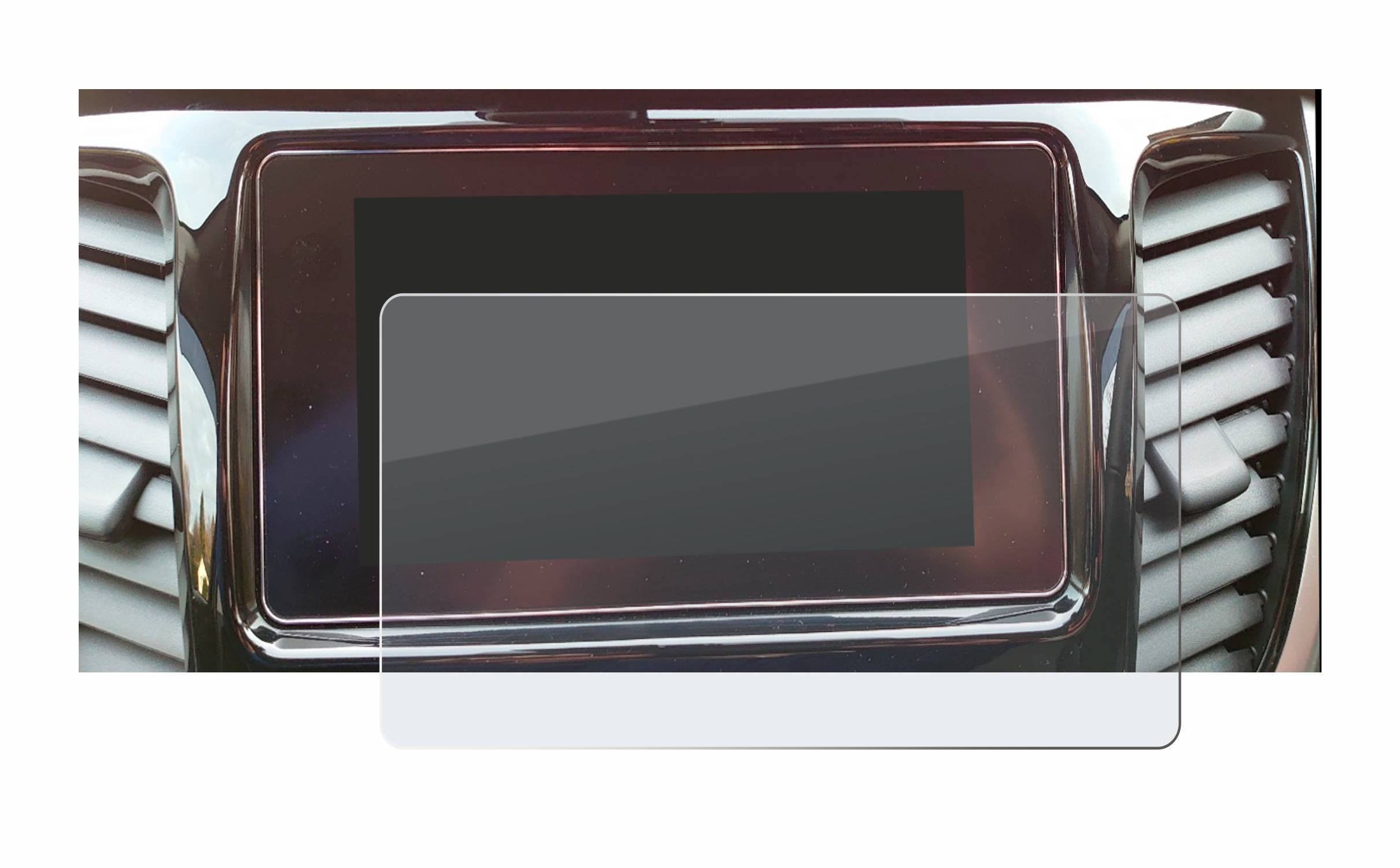 BROTECT AirGlass Matt Glas Schutz Folie für Mitsubishi L200 Series 5 2015-2019 Infotainment System 6.5