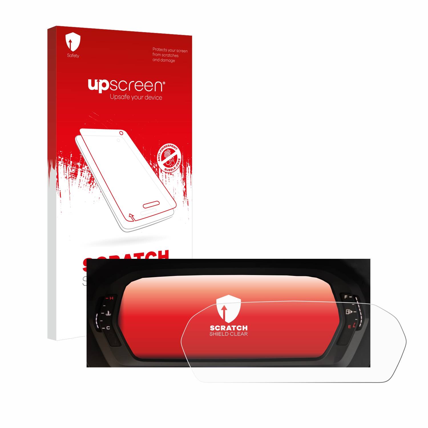 upscreen Scratch Shield Schutzfolie für Audi A3 2023 Virtual cockpit Plus