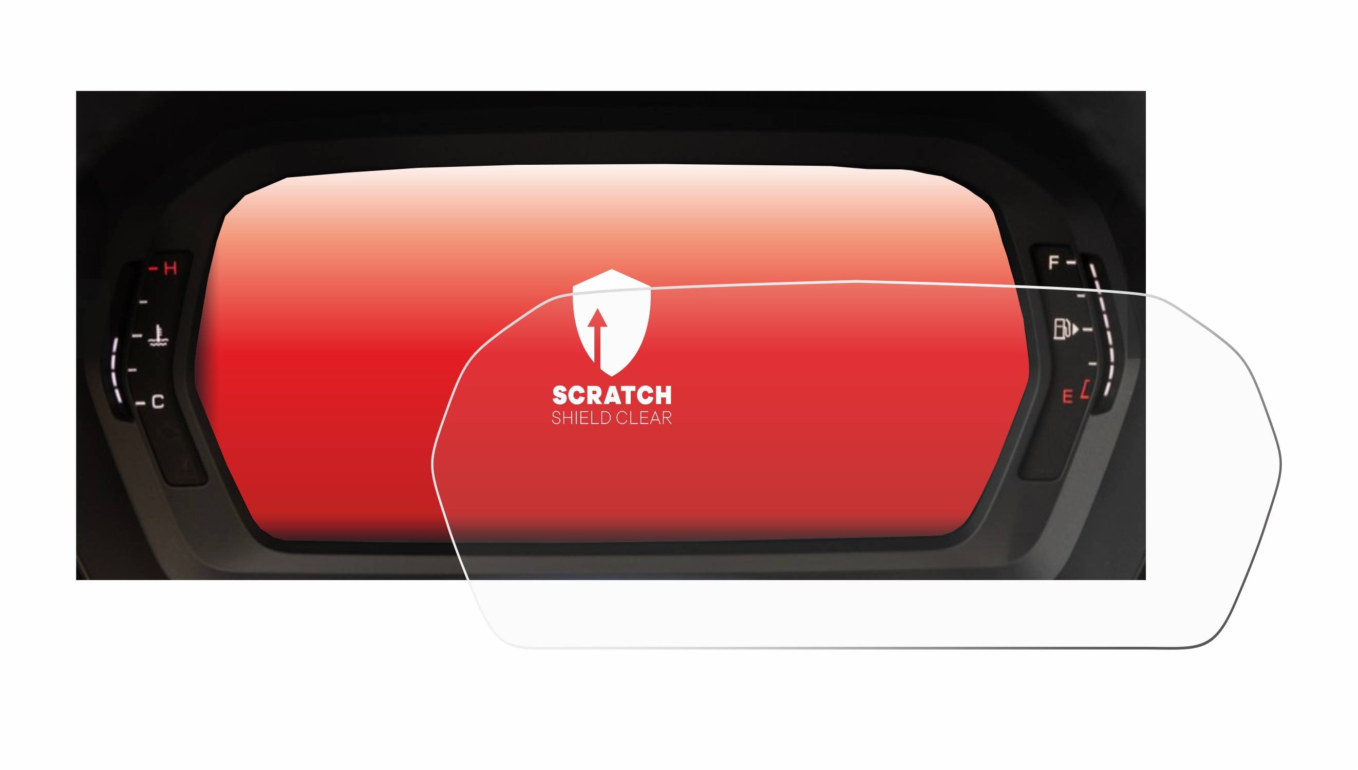 upscreen Scratch Shield Schutzfolie für Audi A3 2023 Virtual cockpit Plus