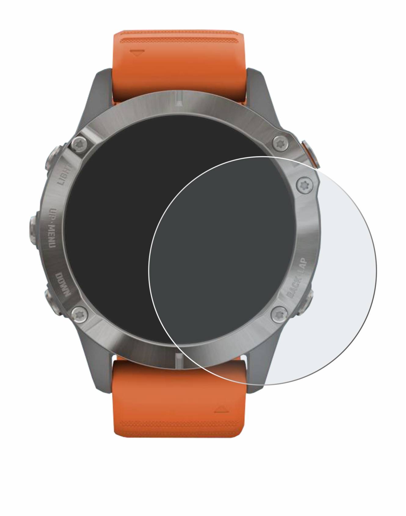upscreen Reflection Shield Matt Schutzfolie für Garmin Fenix 6 Pro Solar