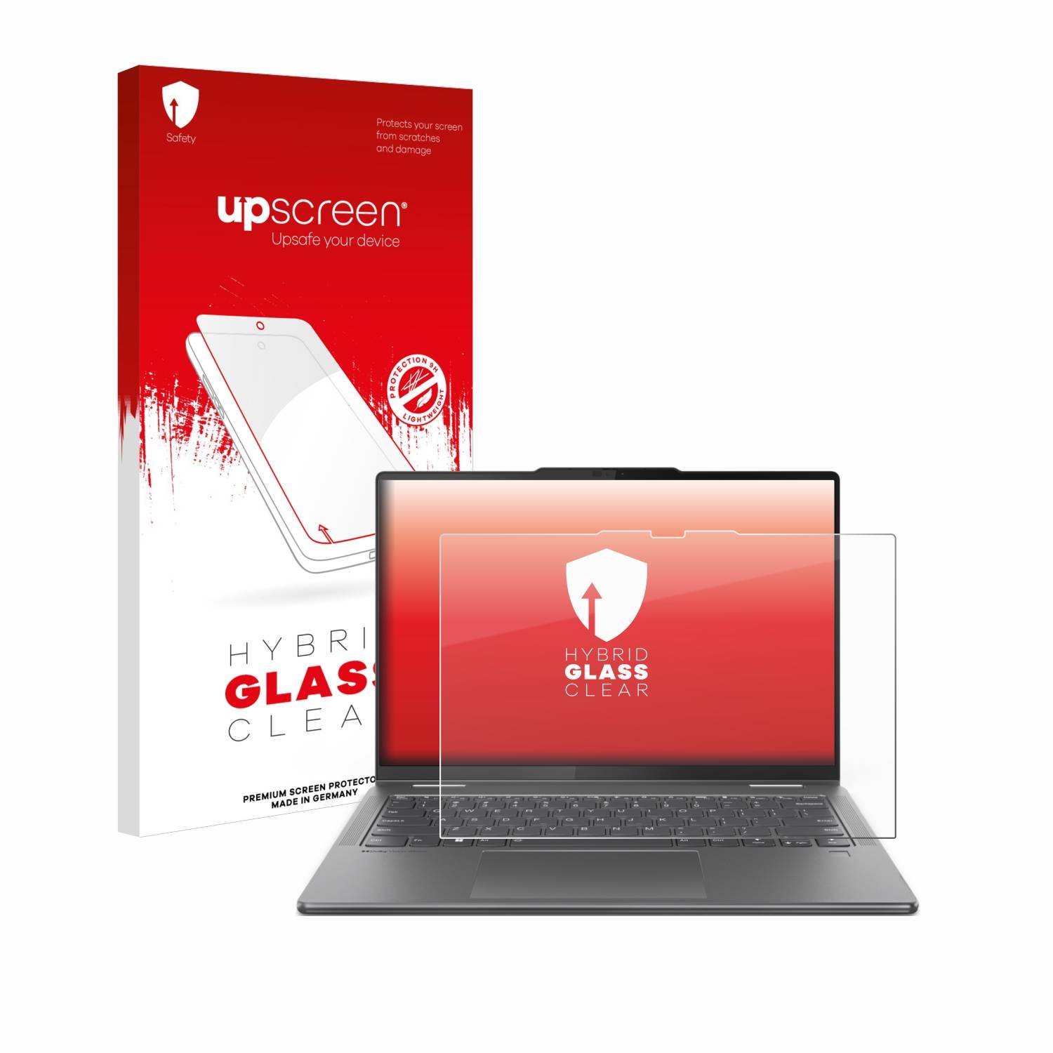 upscreen Hybrid Glas Panzer-Folie für Lenovo Yoga 7 2-in-1 Gen 9 14